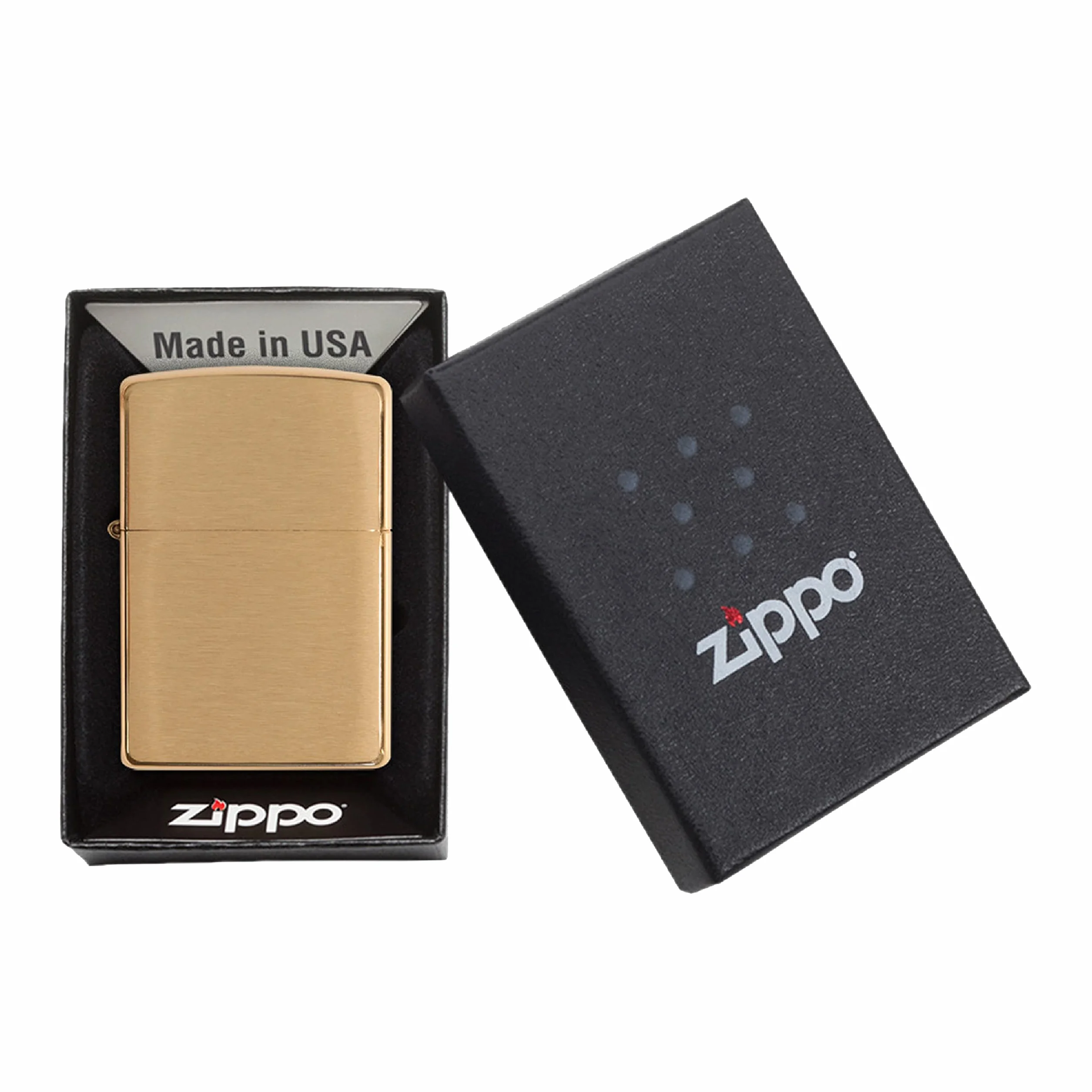 Zippo Zapalniczka Sztormowa Szczotkowany Mosiądz Wielokrotnego Użytku Płomień Odporny na Wiatr