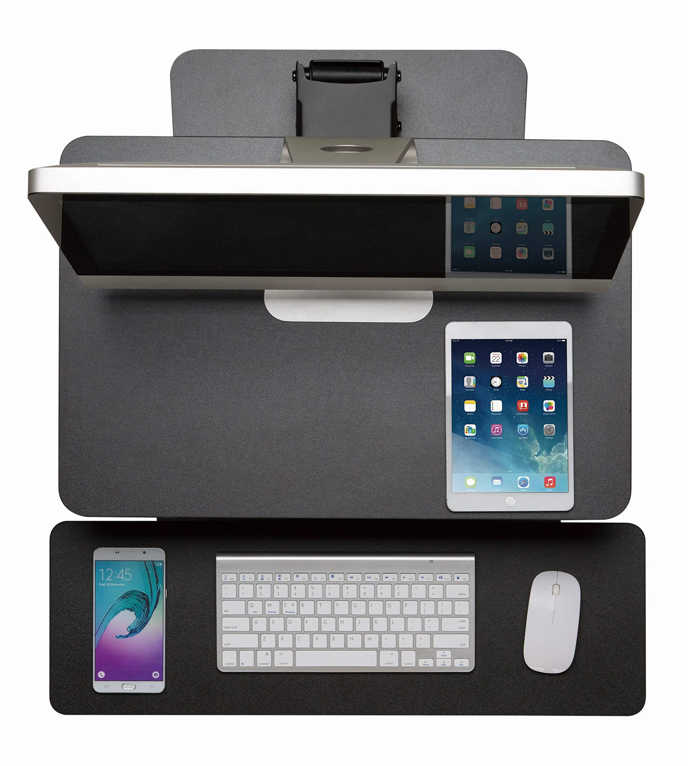 Maclean MC-882 Podstawka na Monitor i Klawiaturę z Sprężyną Gazową Ergonomiczna