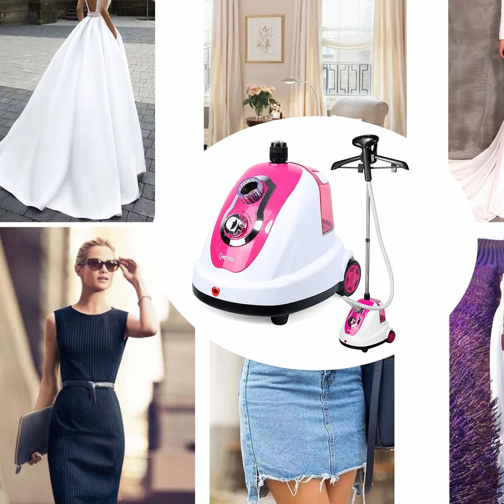 Garment Professional Steamer Pionowa maszyna do prasowania z płytą ze stali nierdzewnej, ciągły strumień pary, drążek teleskopowy, zbiornik 1,7 l, akcesoria w zestawie, 1700 W 30 g/min 230 V/50H