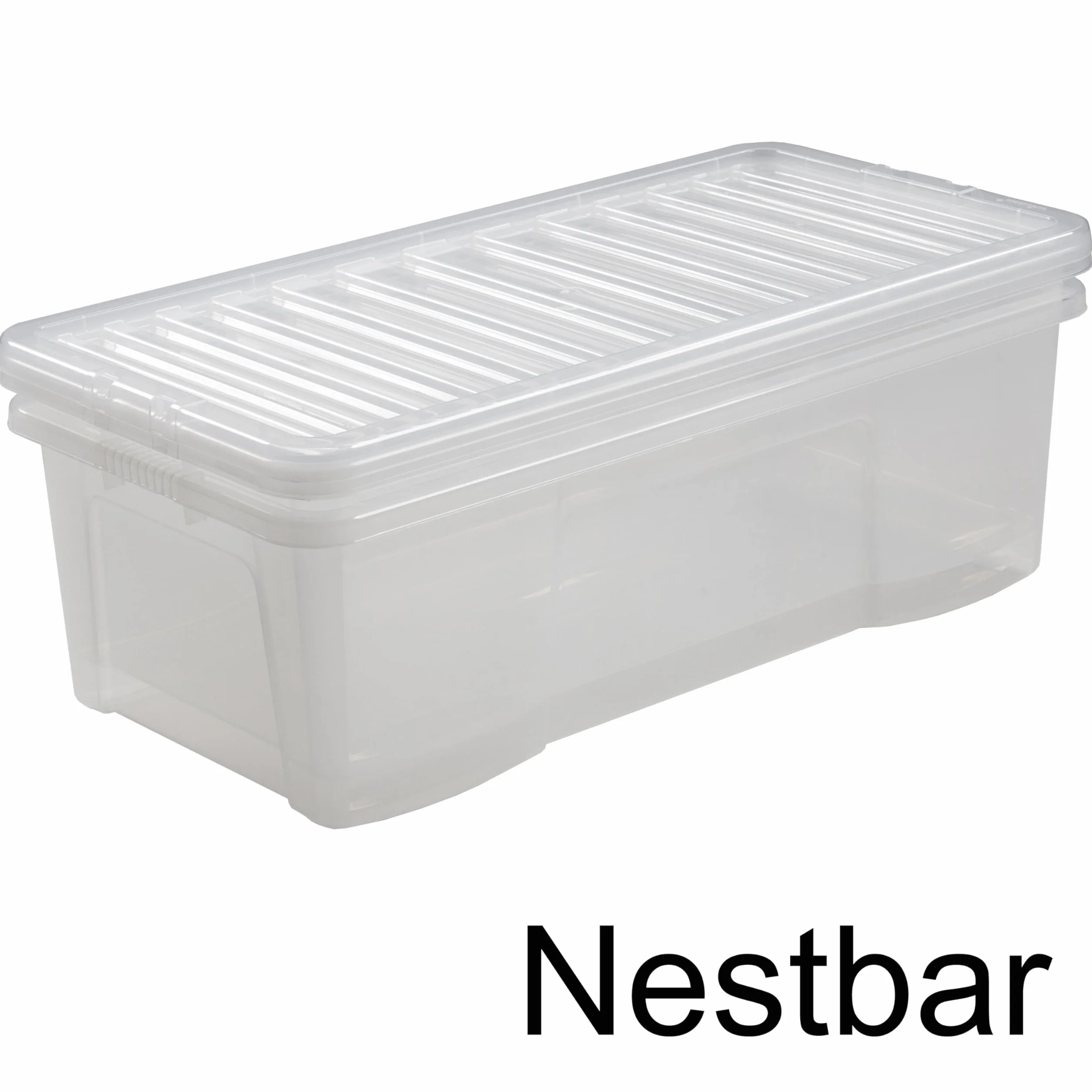 3 x pudełko przechowywania pokrywką 62L 80x40x25cm przezroczyste można