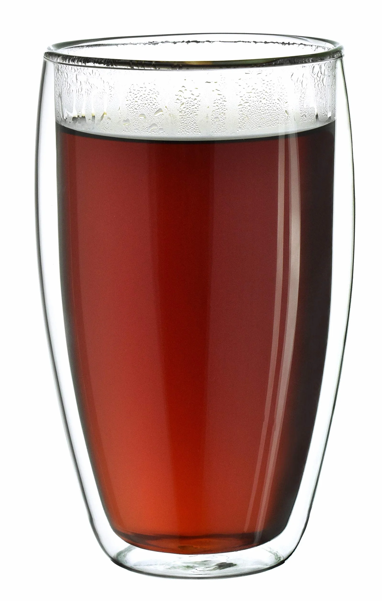 Creano Szklanki termiczne z podwójnymi ściankami, 400 ml, zestaw 8 sztuk, duże szklanki z podwójnymi ściankami, ze szkła borokrzemowego, szklanki do kawy, szklanki do herbaty, latte macchiato