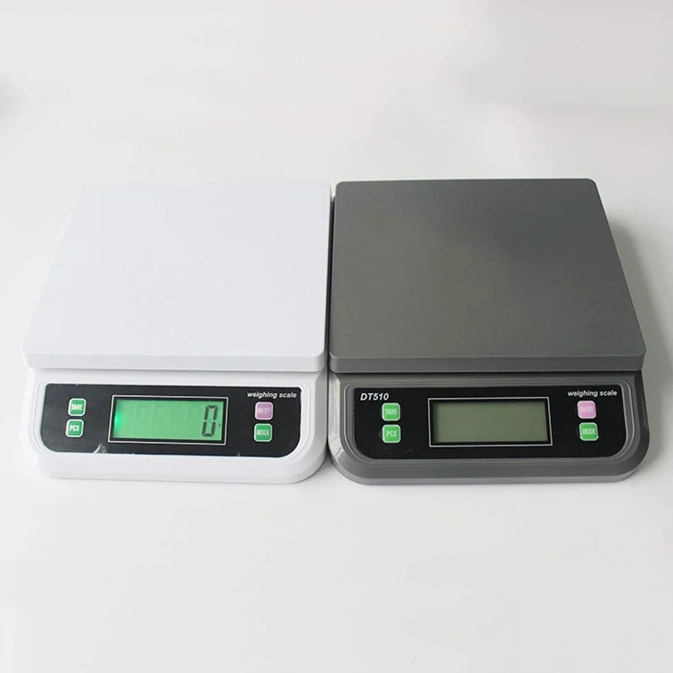 Elektroniczna waga kuchenna 30 kg/1 g przenośna waga ważąca cyfrowa waga spożywcza domowe gotowanie owoców Waga wielofunkcyjna (Bianco)