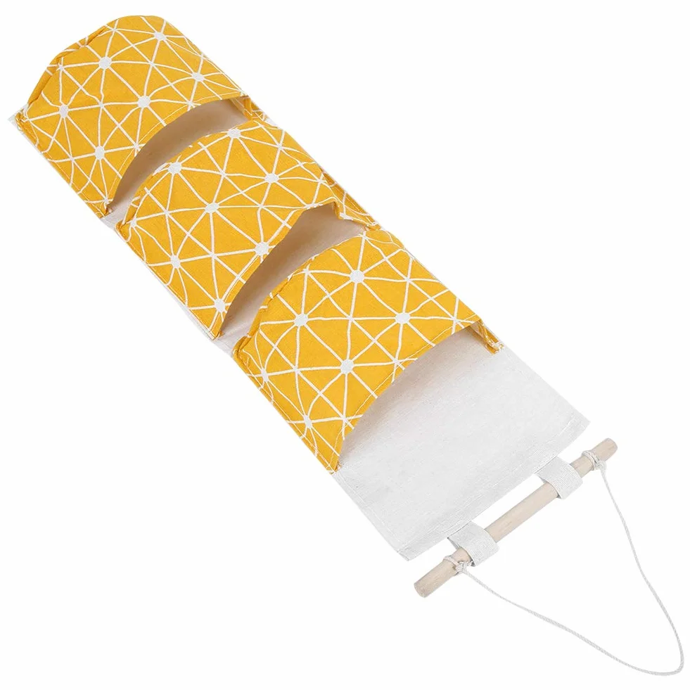 Szafa na ścianę wisząca z kieszeniami 2pcs do sypialni łazienki YELLOW