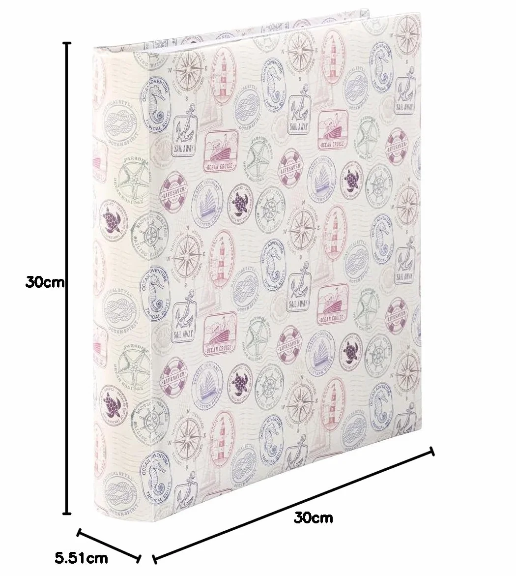 Hama Album Jumbo Stamps, 30 x 30 cm, 100 Strony, Max: 400 Zdjęcia 10 x 15 cm, Standardowy, Wielobarwny