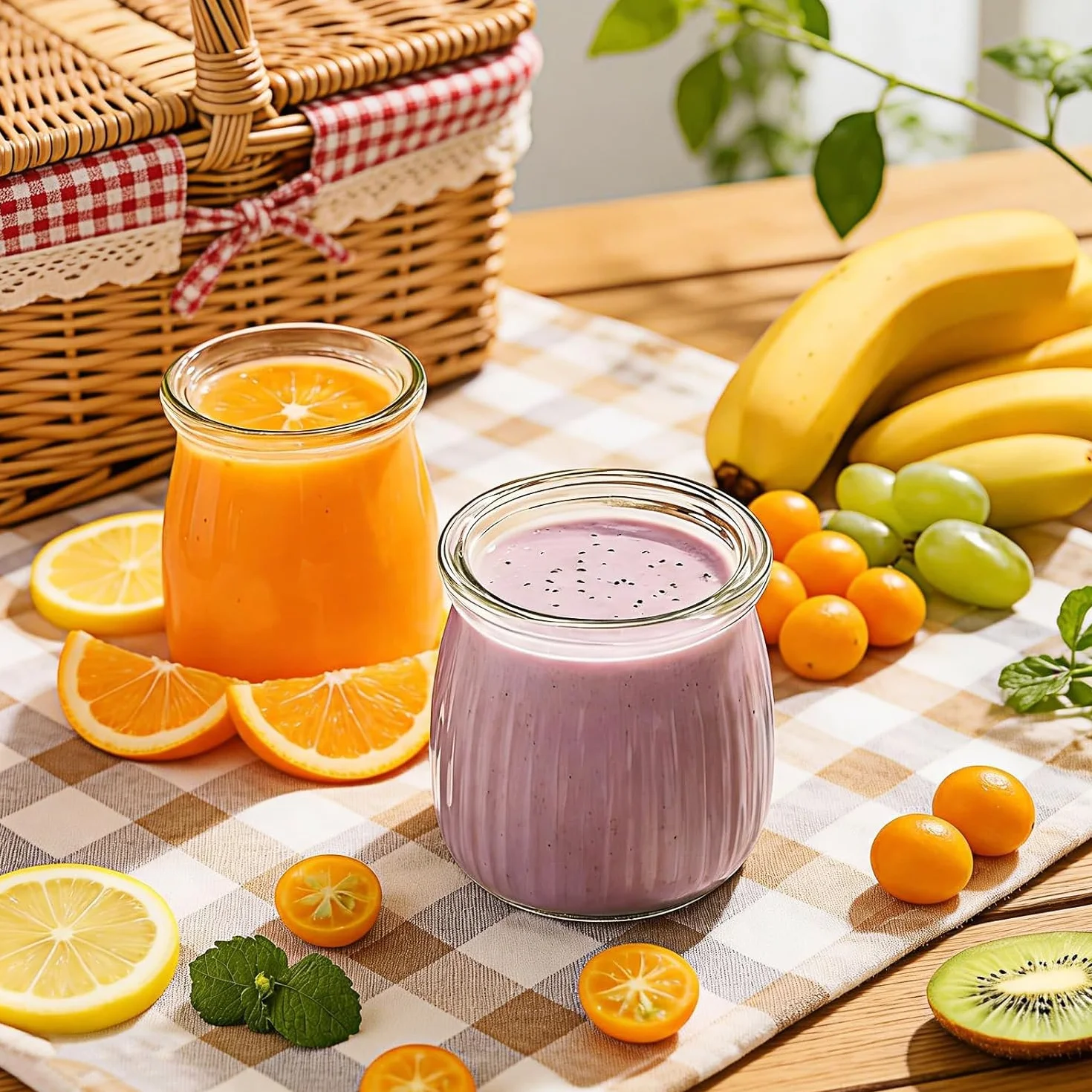 200 ml Przezroczyste słoiczki na jogurt z pokrywką, 12 sztuk, wielofunkcyjne szklane pojemniki na deser do dżemu, miodu, deserów, musli, świec, wielokrotnego użytku