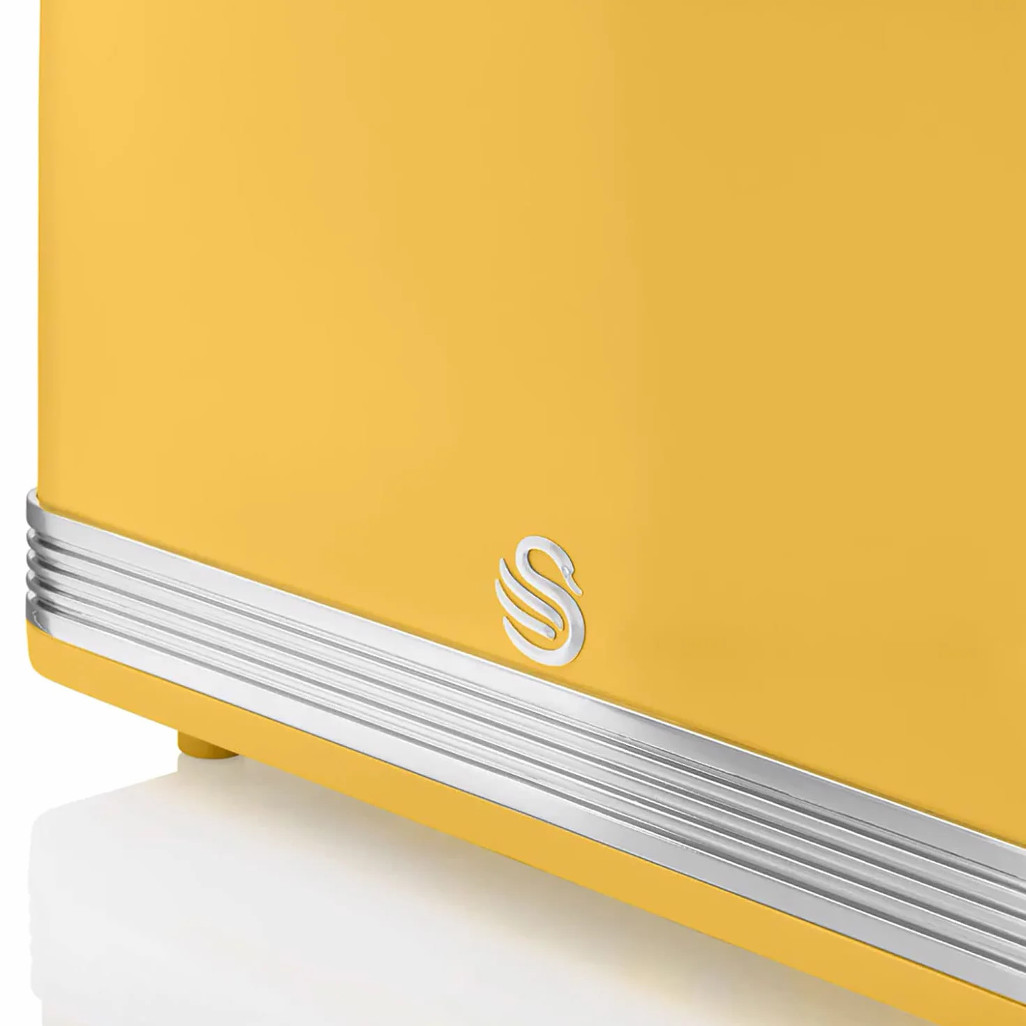 Swan Retro Toster 2 Plasterki 815W Stal nierdzewna Żółty