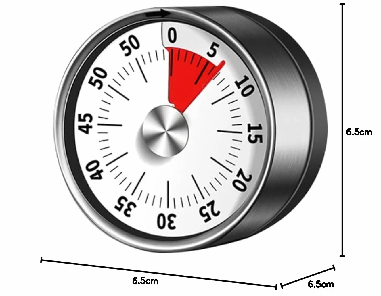 Zegar kuchenny, magnetyczny timer wizualny ze stali nierdzewnej, zegar do jajek mechaniczny, 60 minut kuchnia timing Tool z głośnym budzikiem, do gotowania, nauki pieczenia