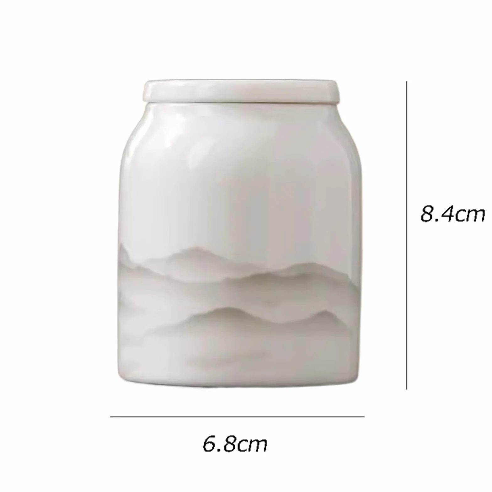 Puszki na herbatę Biała porcelana pojemnik na herbatę chińska uszczelka czarna zielona herbata przenośny pojemnik na herbatę słoik do przechowywania Pojemnik do przechowywania herbaty