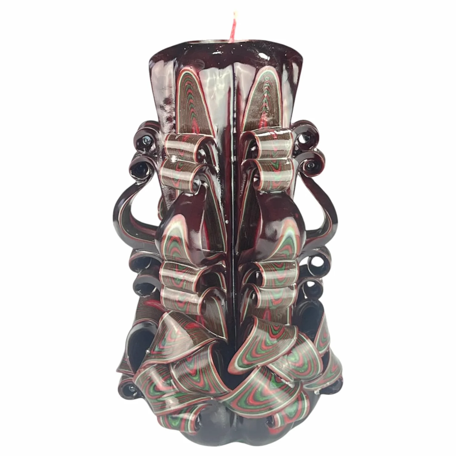 Ręcznie robiona świeca designerska, bezzapachowa dekoracyjna świeca 120 x 220 mm, 126-godzinna świeca cylindryczna, bezdymne bawełniane knoty, idealna dekoracja domu i wszechstronny prezent