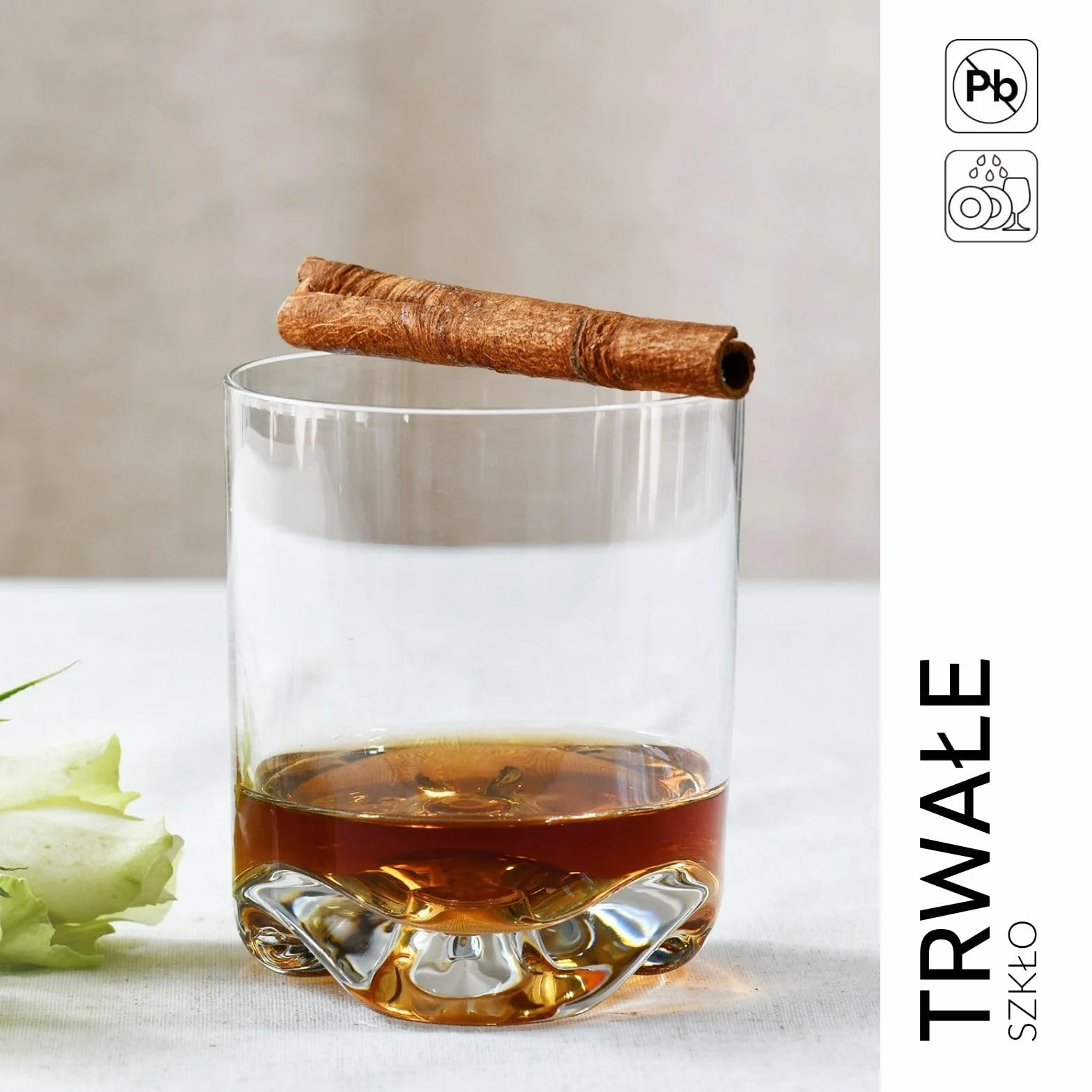 KROSNO Kieliszki do Whisky Gin Tumbler | Zestaw 6 kieliszków | 280 ML | Kolekcja Mixology | Kieliszki Koktajlowe Drinking Gift Box | Idealne do domu, restauracji i kuchni | Można myć w zmywarce
