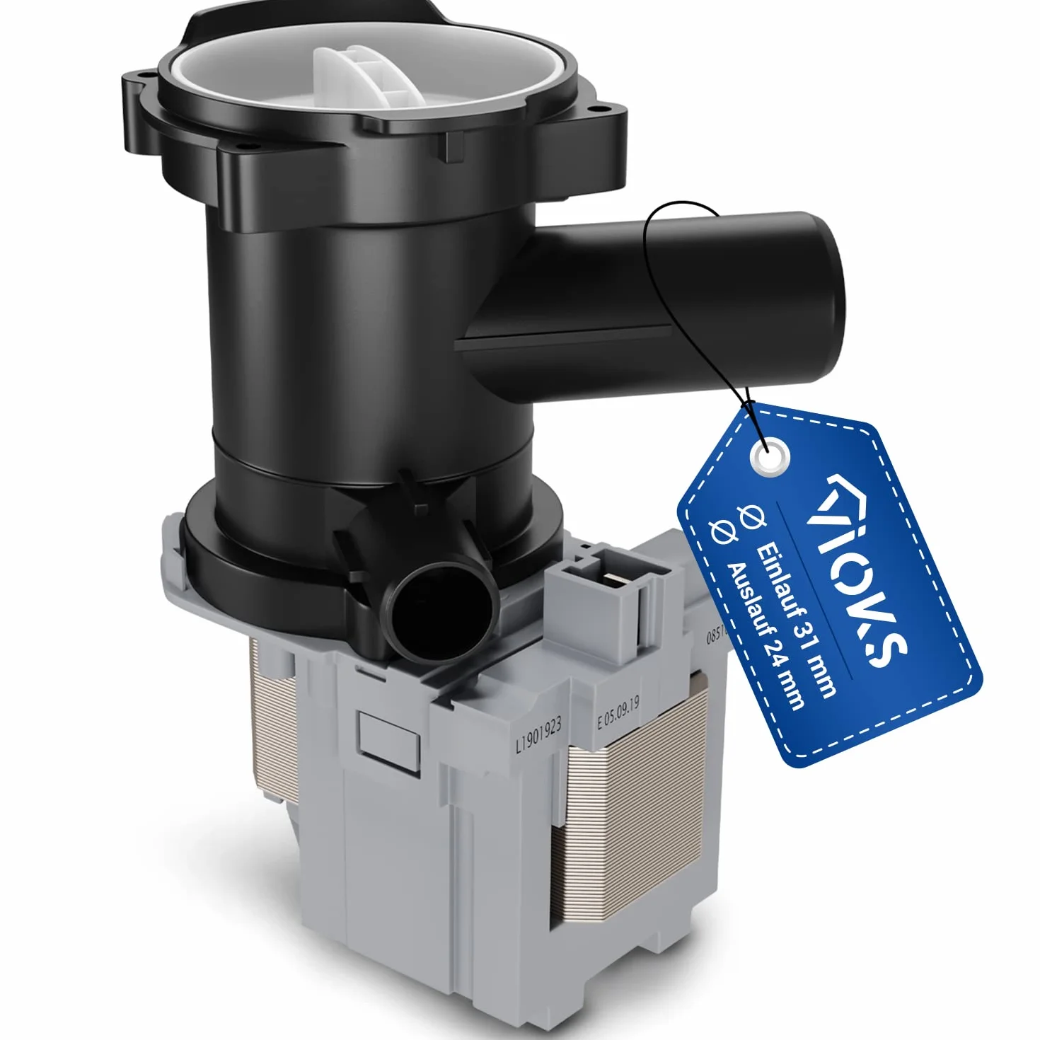 VIOKS Pralka pompa ściekowa zamiennik pompy odpływowej Bosch 00145787 i pompa wodna Bosch, Siemens iQ300