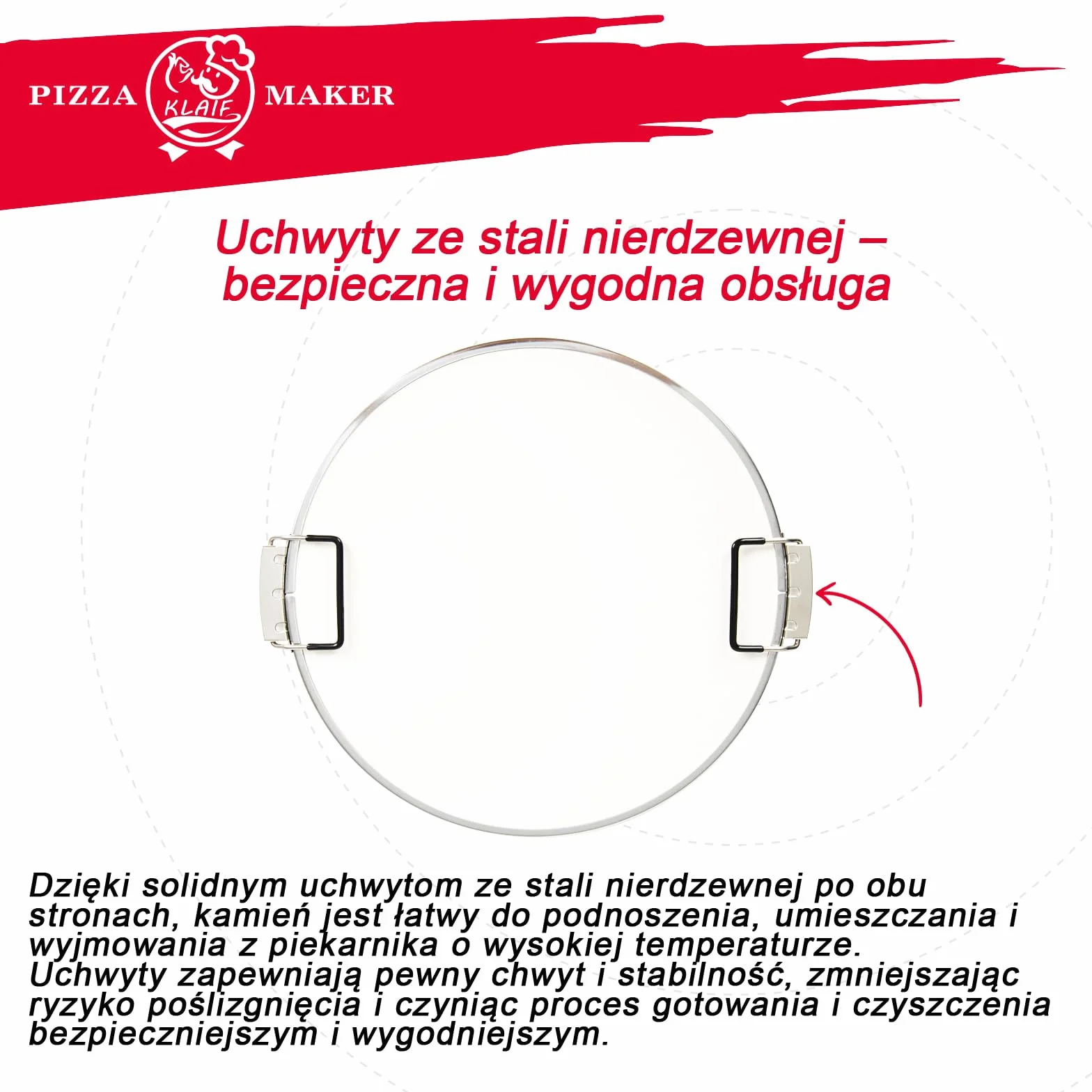 KLAIF 12-calowy kamień do pizzy (zamiennik) do elektrycznego pieca do pizzy – ceramiczny kamień do pieczenia 31 cm, kompatybilny z modelami LM, LMR i LMC | Ceramiczna cegła 31 cm, kompatybilna z LM, LMR i LMC