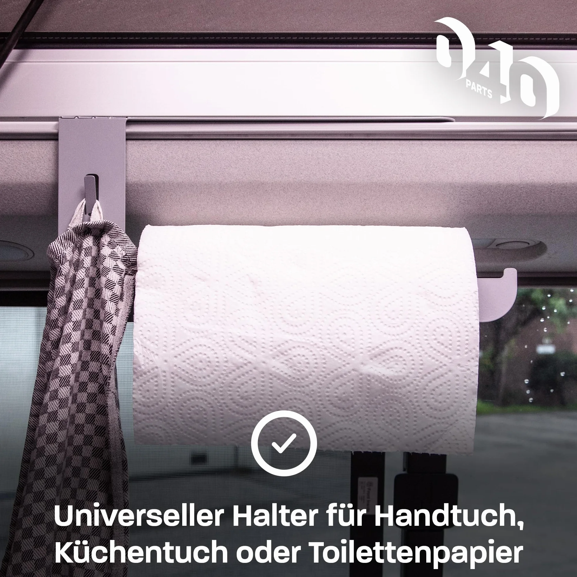 Praktyczny uchwyt na papier toaletowy do kuchni dla VW T5 T6 T6.1 California wersja wzmocniona