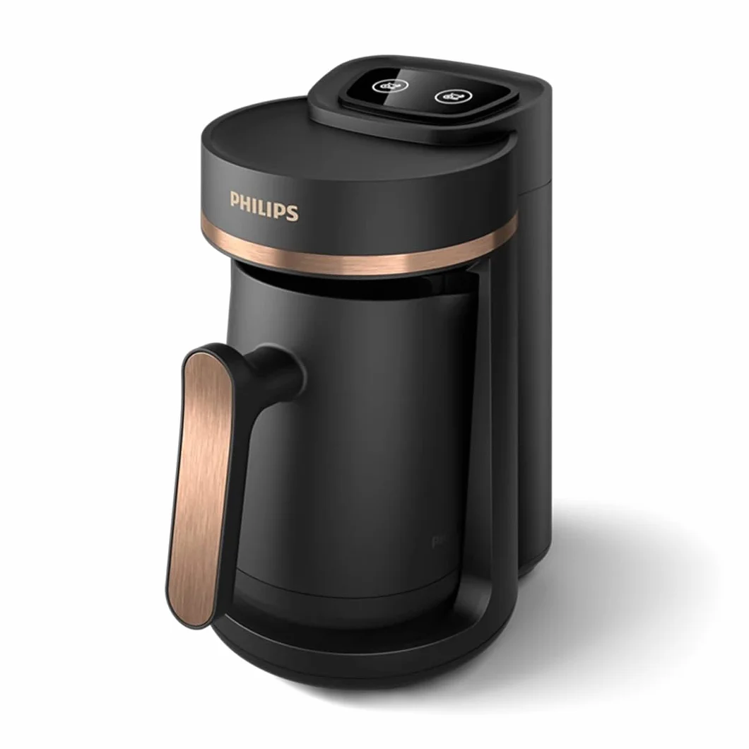 Philips Ekspres do kawy Turecki Seria 5000 - funkcja powolnego parzenia, pojemność 4 filiżanek, zabezpieczenie przed przegrzaniem i przepełnieniem, wskaźnik gotowości, przyciski Easy Touch (HDA150/60)
