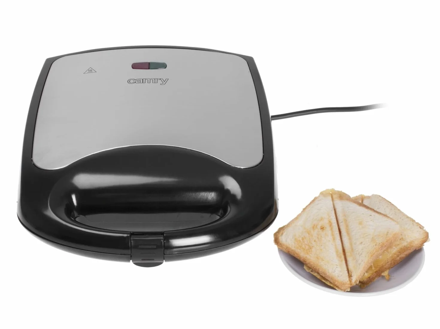 Adler Toster Sandwich XL 1100 W CR 3023 srebrny czarny
