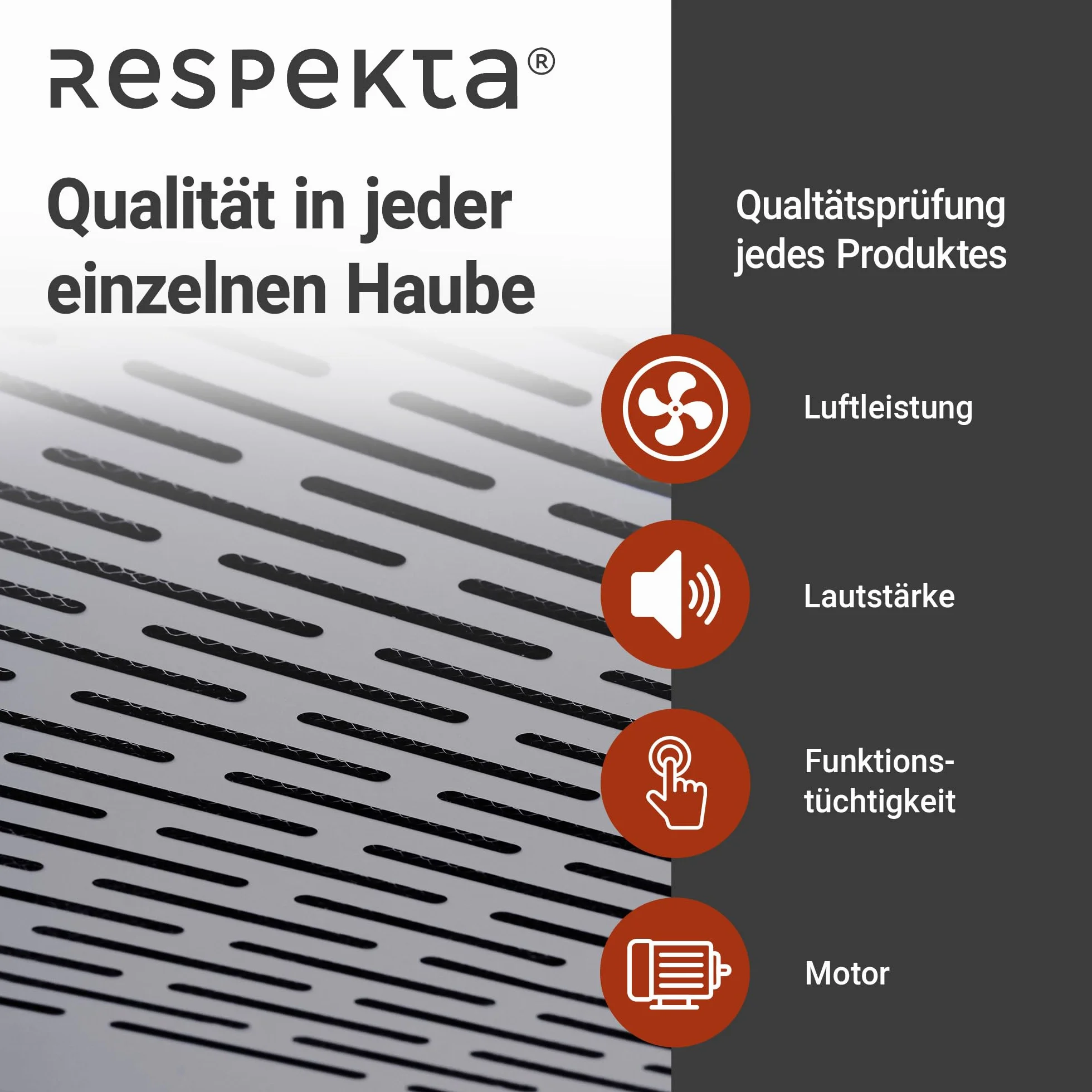 Respekta Okap kuchenny podszafkowy/Okap podszafkowy 50 cm/Metalowa obudowa o wyglądzie stali nierdzewnej/Funkcja wywiewu i recyrkulacji / DH540IXL / C / 52–68 dB