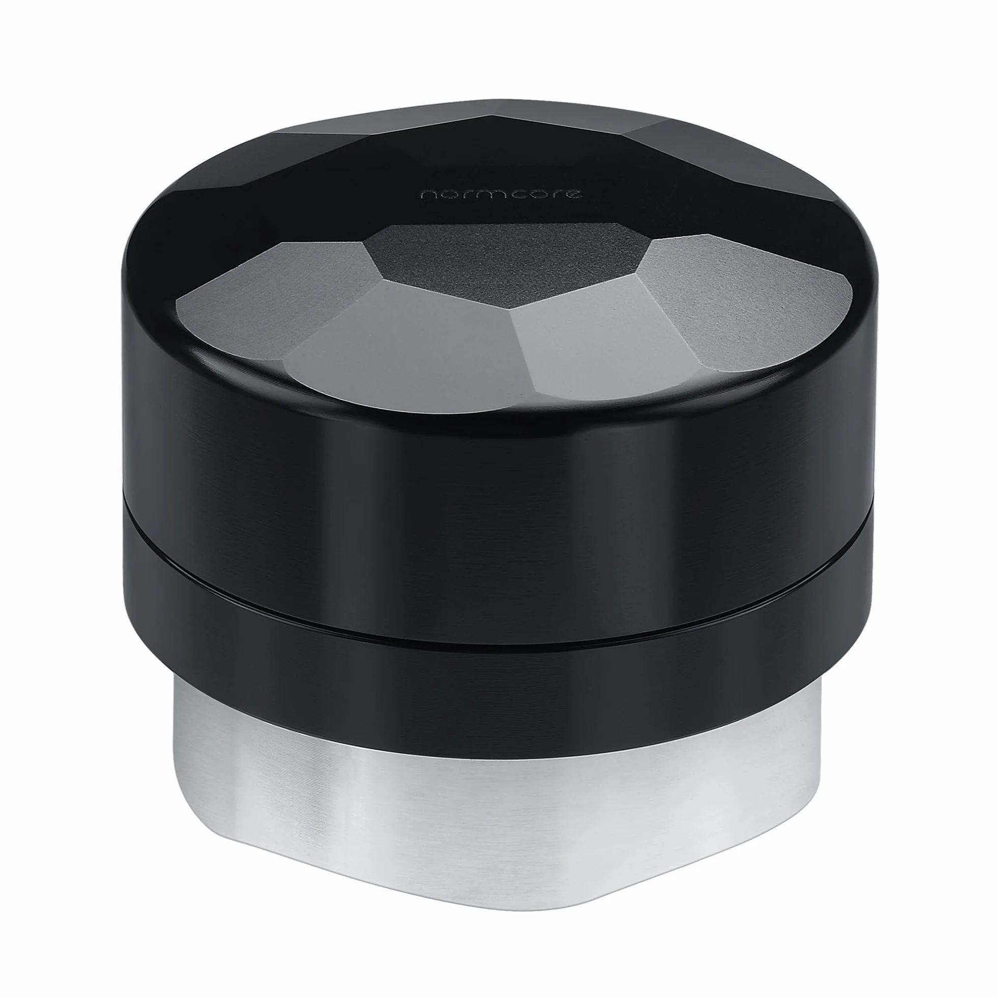 Normcore Grawitacyjny dystrybutor kawy 53,3 mm, kryształowo cięta górna poziomówka do espresso z samopoziomującą podstawą, pasuje do portafiltrów Breville 54 mm, grawitacyjny adaptacyjny dystrybutor