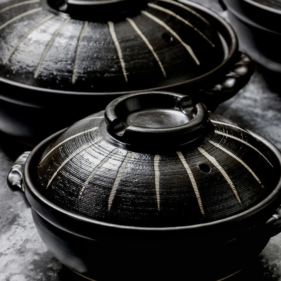 Ceramiczny garnek do duszenia, Naczynie żaroodporne z pokrywką, ceramiczny garnek do gotowania(2800ML)