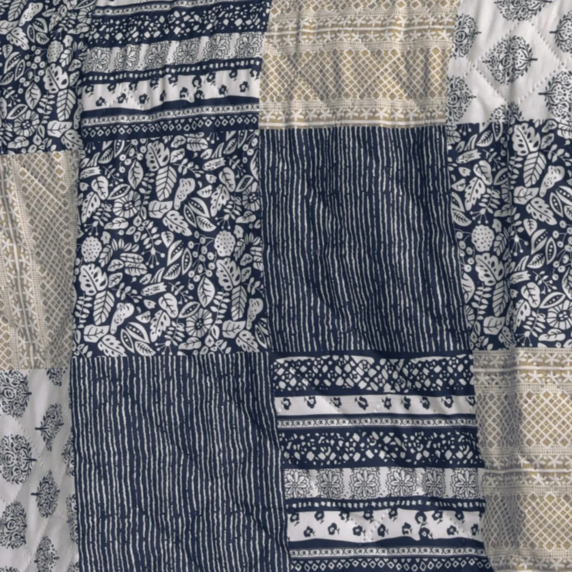 Kołdra patchworkowa w stylu vintage, łóżko podwójne, patchwork, 220 x 240 cm