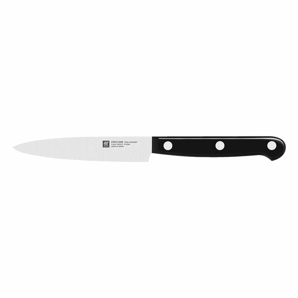 ZWILLING Messerblock, 9-tlg., Holzblock, Messer und Schere aus rostfreiem Spezialstahl/Kunststoff-Griff, Twin Gourmet