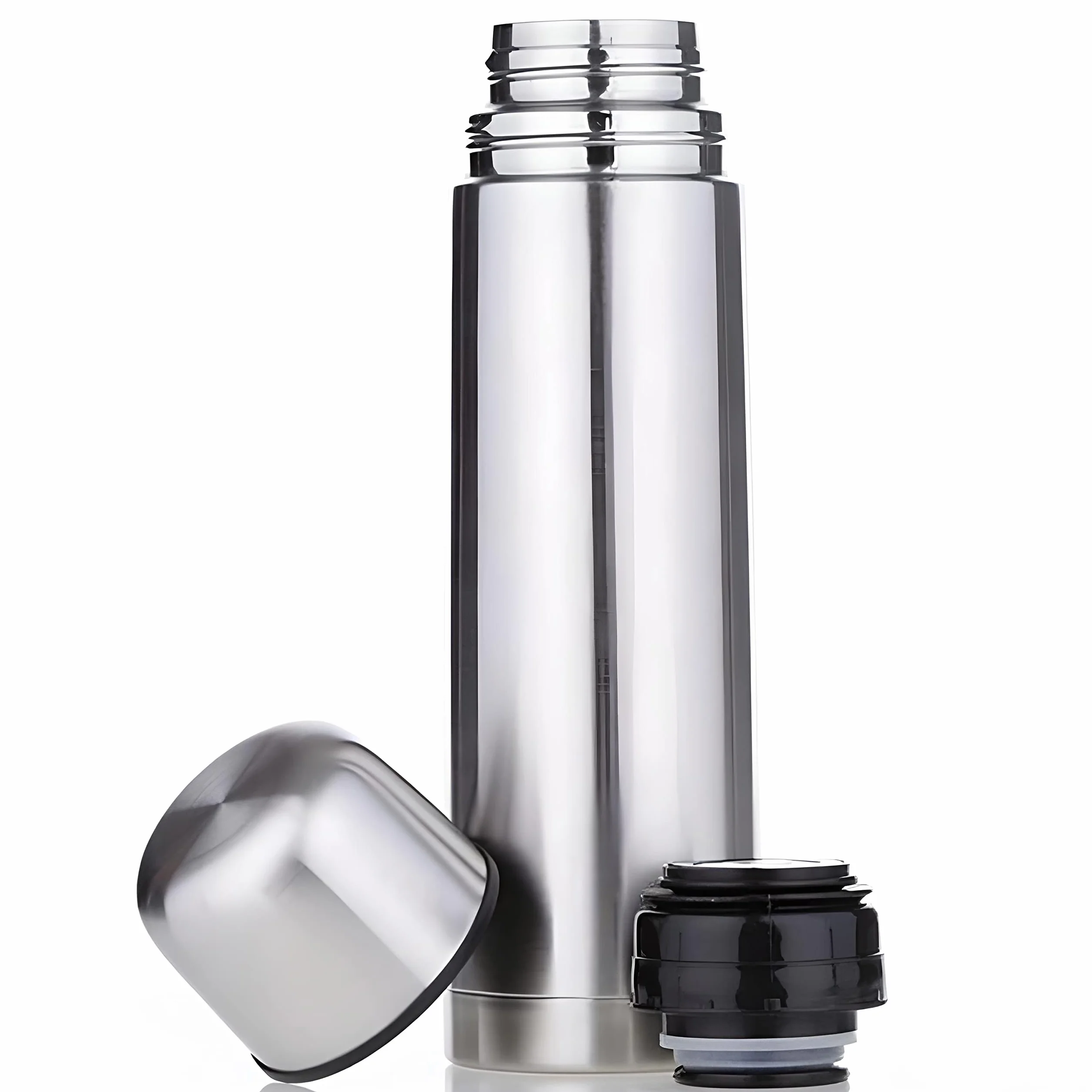Retoo Termos, ze stali nierdzewnej 500 ml, izolowana butelka do picia, termos do uprawiania sportu, fitnessu, aktywności na świeżym powietrzu, 100% szczelny, izolacja ciepłych napojów, nie zawiera