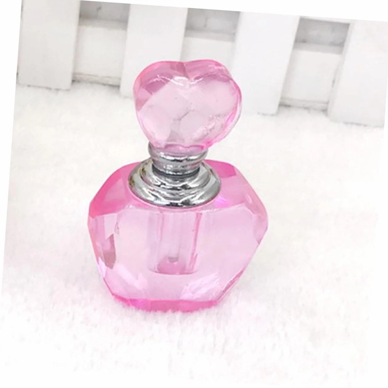 Mały Szklany Flakonik Perfumy z Pudełkiem Urokliwy Flakon Kształcie Serca Idealny Do Przechowywania Perfum Luksusowy Upominek Ślub i Inne Okazje