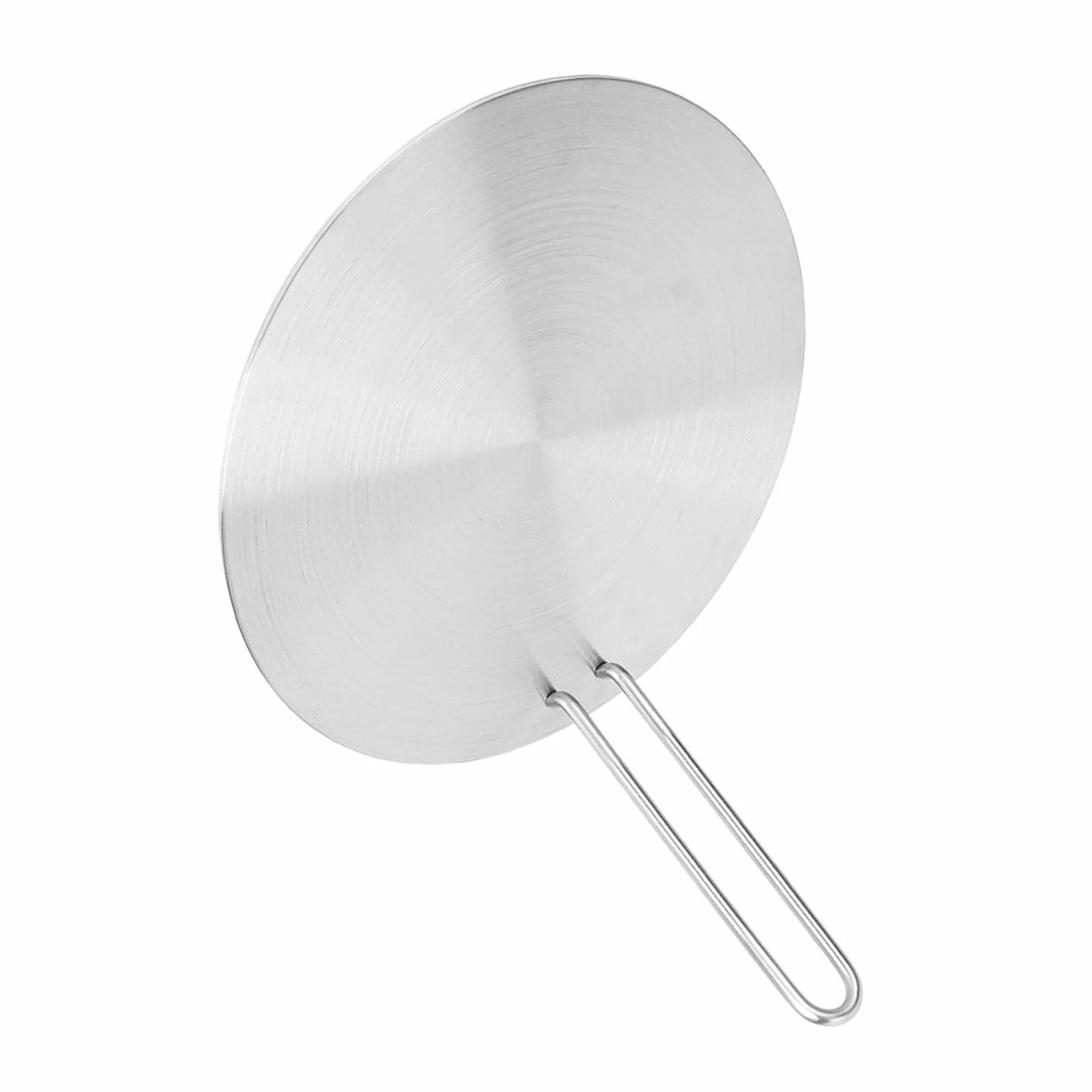 Simmer Ring Płyta Dyfuzyjna ze Stali Nierdzewnej, 24cm, z Uchwytem, Adapter do Kuchenki Indukcyjnej, Gazowej i Elektrycznej