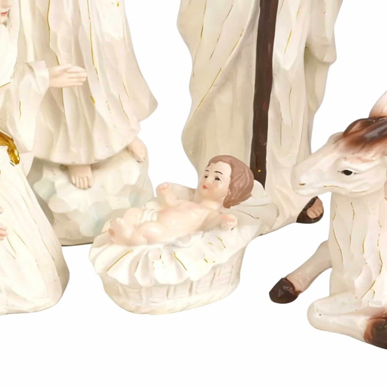 Małe Figurki Szopki Betlejemskiej Ozdoba Świąteczna Na Stół Z Żywicy | Szopka Bożonarodzeniowa Figurka Do Domu Biura Sypialni Salonu Kościoła