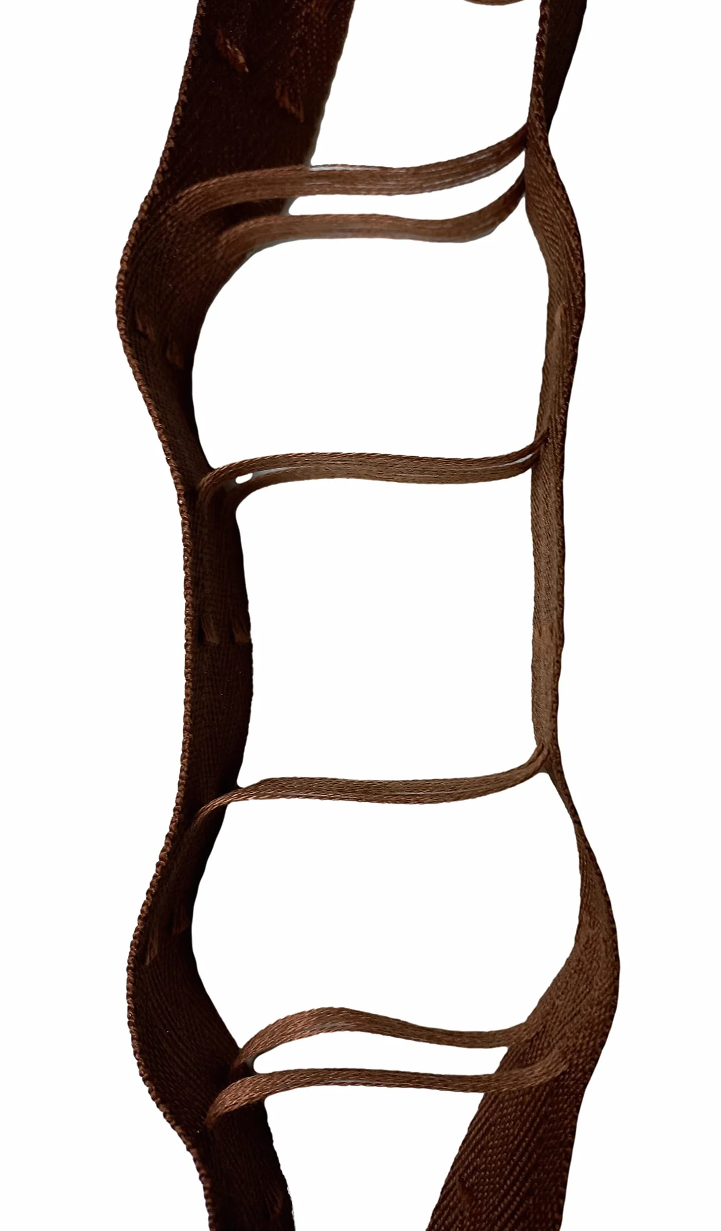 Wenecka tkanina taśma drabinarna/taśma drabinkowa do żaluzji 5 cm, 25 x 44 x 54 mm, 6 kolorów (4,6 m, brązowa)