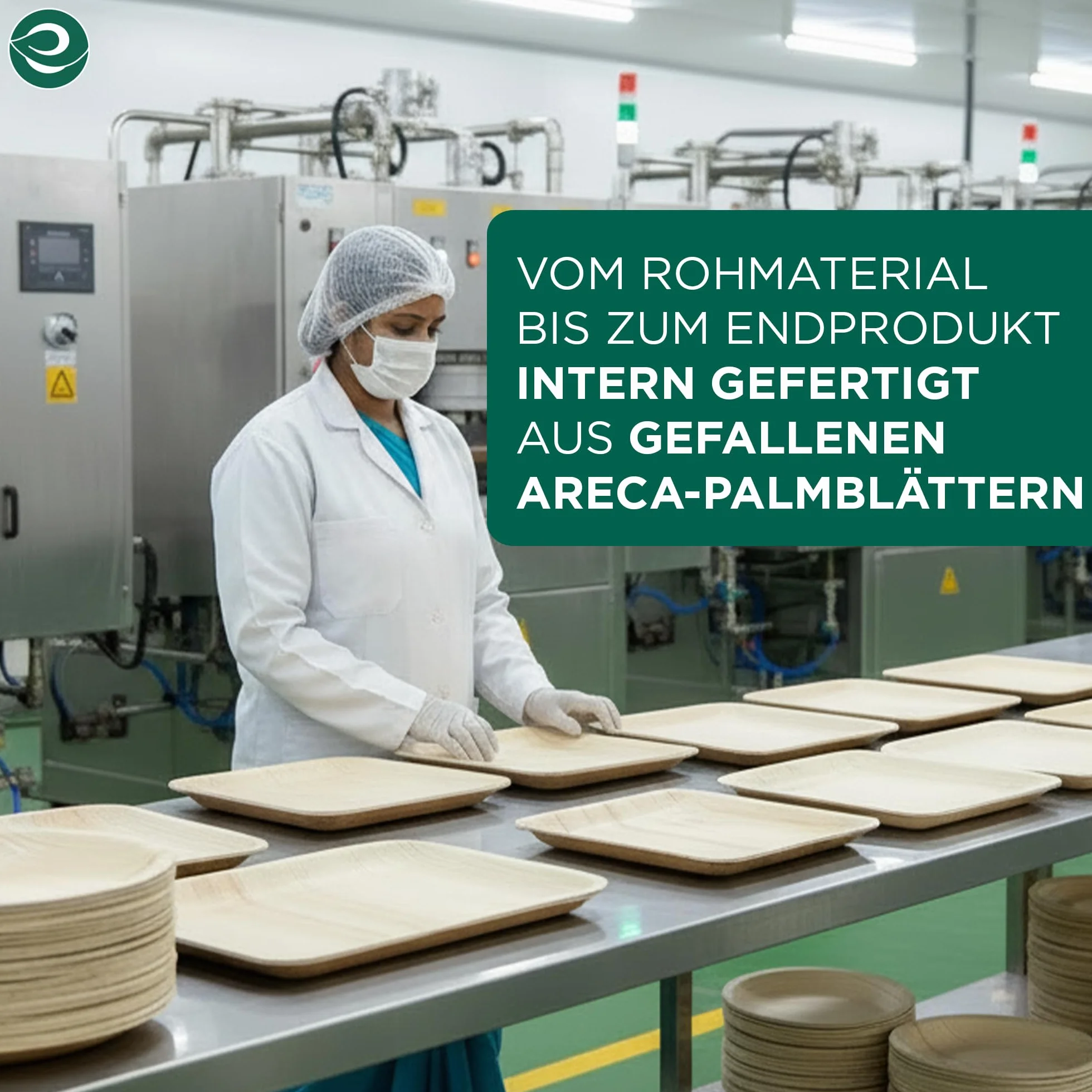 ECO SOUL 100% biodegradowalne, jednorazowe talerze z liści palmowych, wytrzymałe, nadają się do kuchenki mikrofalowej i piekarnika, na imprezę, wesele, imprezę, imprezę, imprezę, imprezę, imprezę,