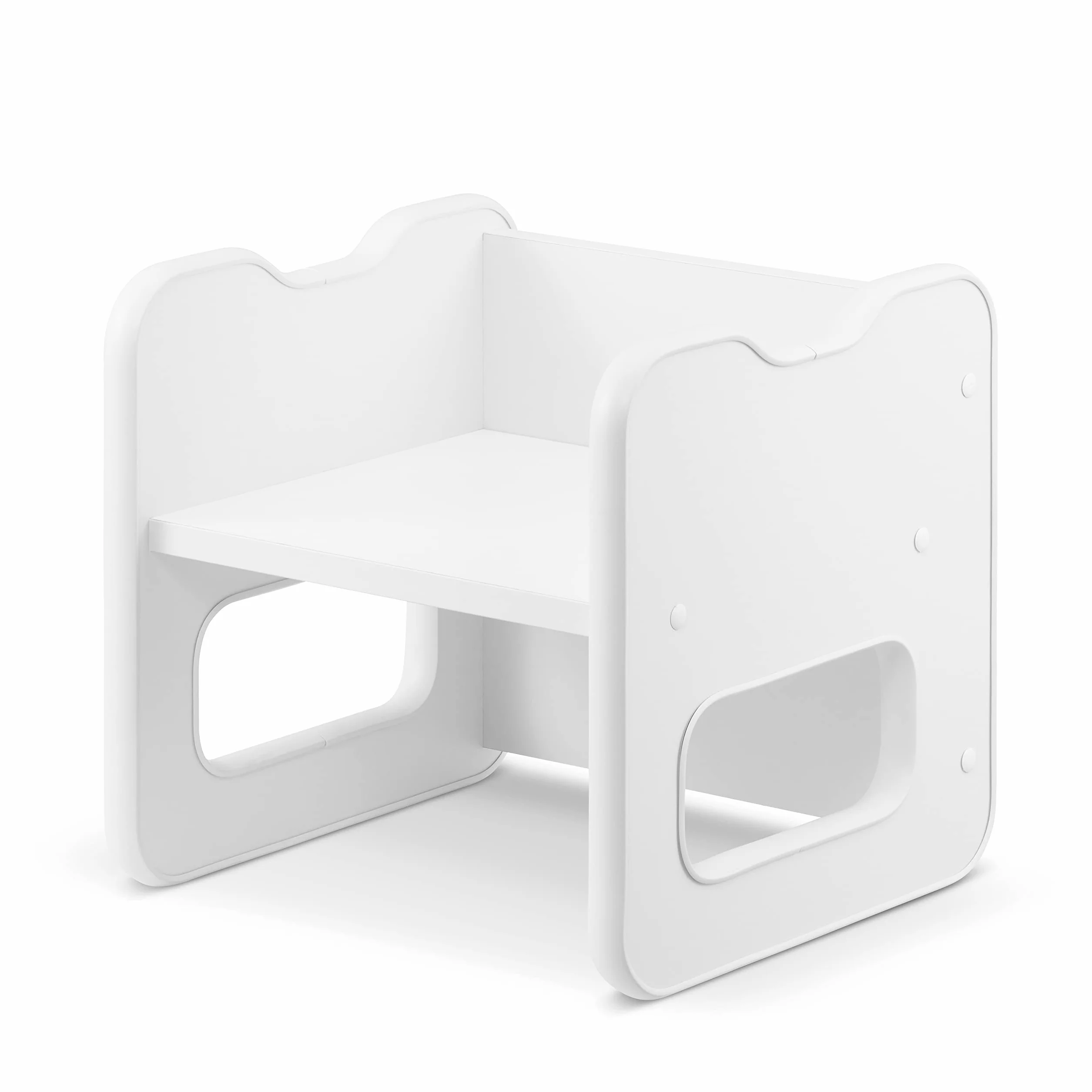 defiPad Taboret do siedzenia dla dzieci | stylowy taboret dwustronny | fotel dziecięcy od 1 roku życia | krzesło dziecięce z drewna | krzesło można przekształcić w stół | pokój dziecięcy Montessori |
