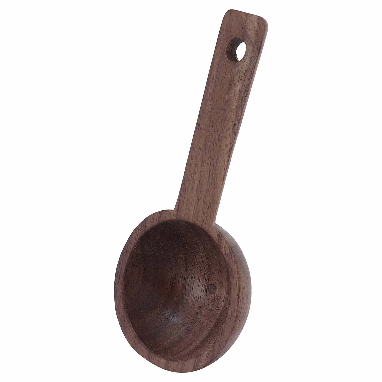 Drewno Orzechowe Łyżki Pomiarowe do Kawy Łyżeczki do Kawy Herbata Cukier Mąka Przyprawy Trwałe Artystyczne Ekologiczne ((1 na sprzedaż) #2 108mm drewno orzechowe)