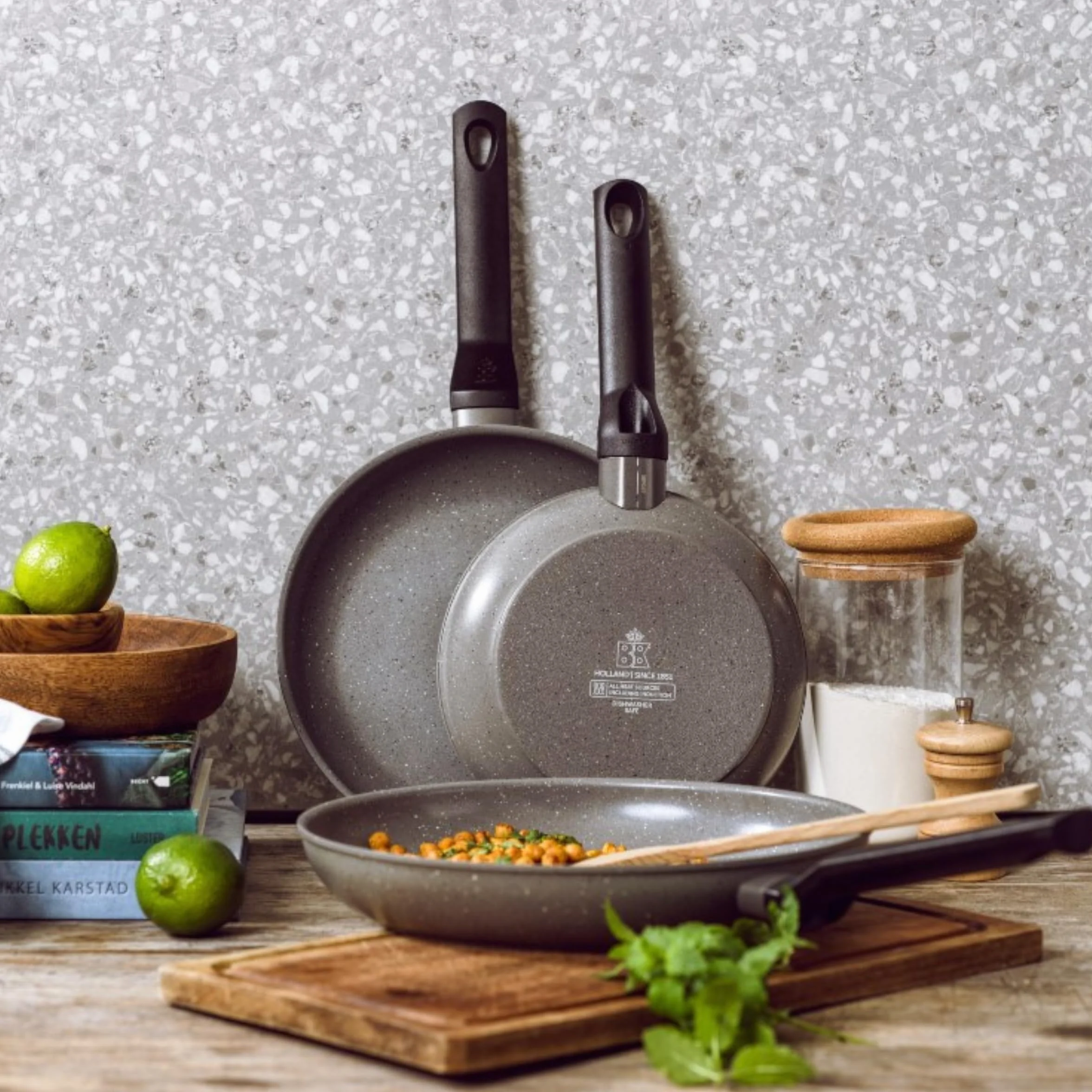BK Granitowa aluminiowa patelnia Ø 24 cm ceramiczna powłoka nieprzywierająca