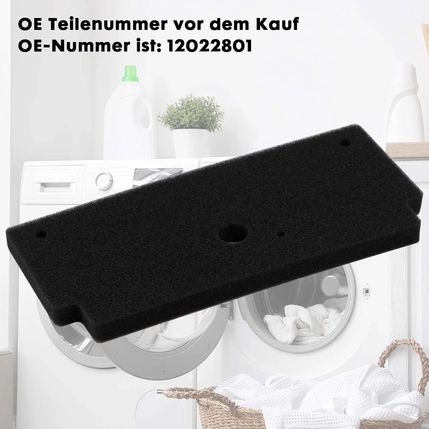 Filtr gąbkowy 292 x 142 mm do suszarki Bosch Siemens – filtr zamienny do cokołu