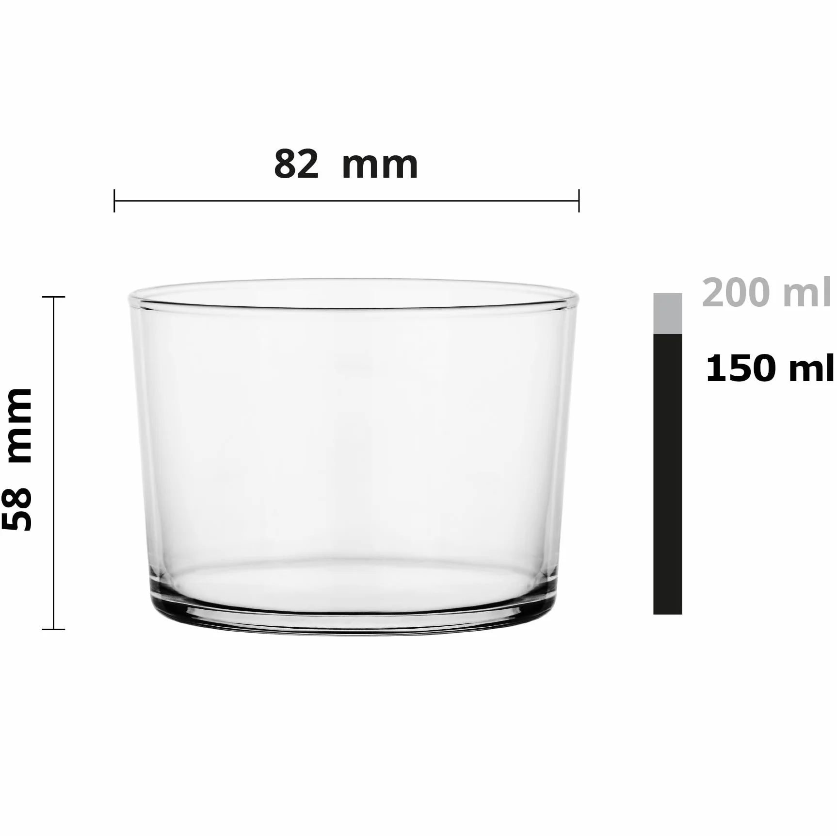 Glasmark KROSNO 1992 Szklanki kubek do lodów, 4 sztuki, miska na lody 150 ml, miska deserowa, szklana, nadaje się do mycia w zmywarce
