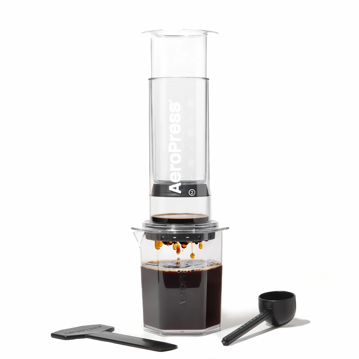 AeroPress Clear XL Coffee Press, duży uniwersalny French Press, ręczny ekspres do kawy w stylu espresso i pour-over, 2 min parzenia, przenośny, idealny na podróż i kemping