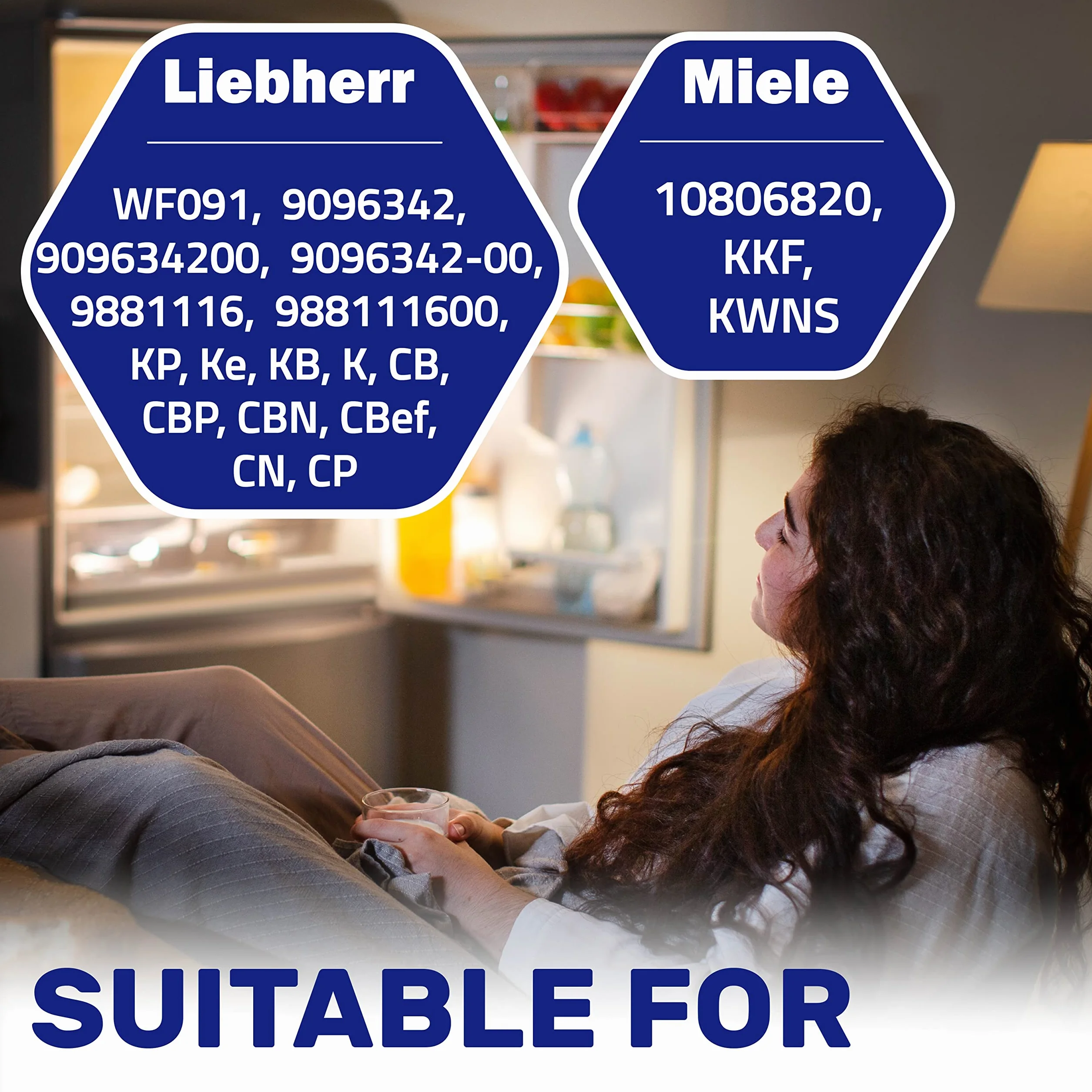 2 Filtry Węglowe do Lodówek Ø 45 mm dla Miele 10806820 dla Liebherr WF091 9096342 909634200 9096342-00 9881116 988111600 Gwarancja 10 Lat - MONTERAL