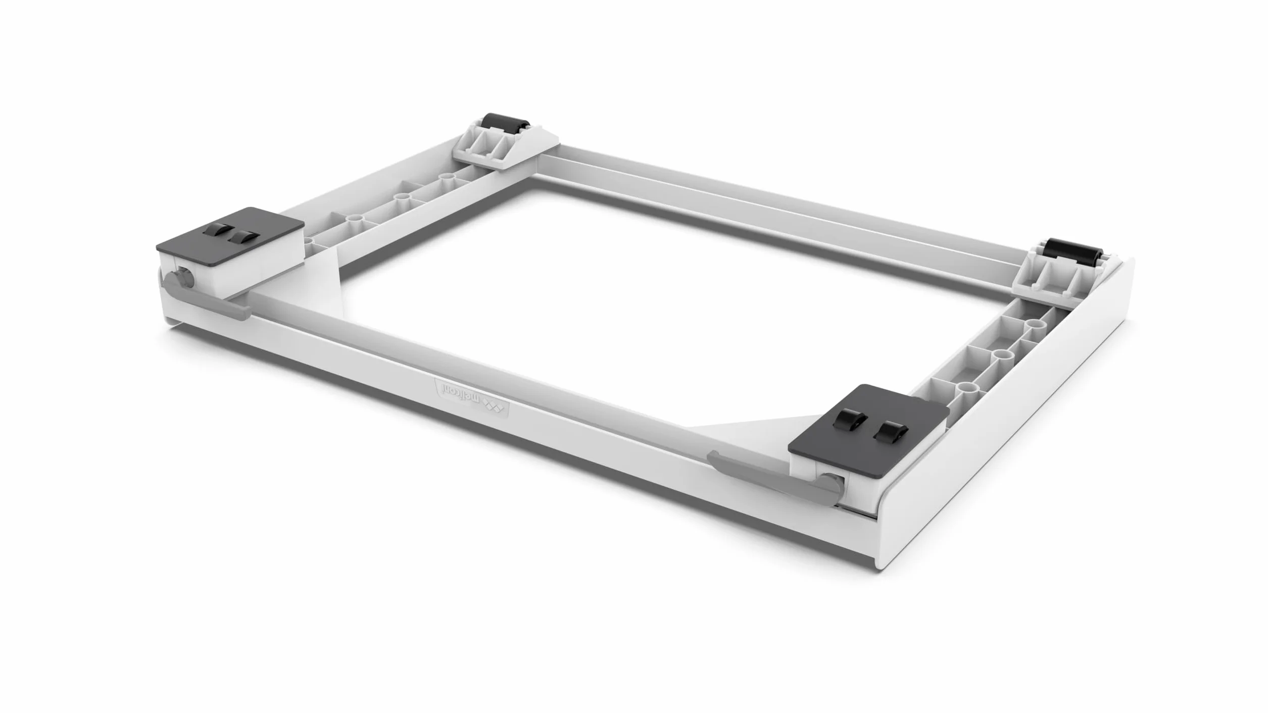 Meliconi Base Move SLIM podkładka antywibracyjna z kołami i hamulcami 250 kg biała