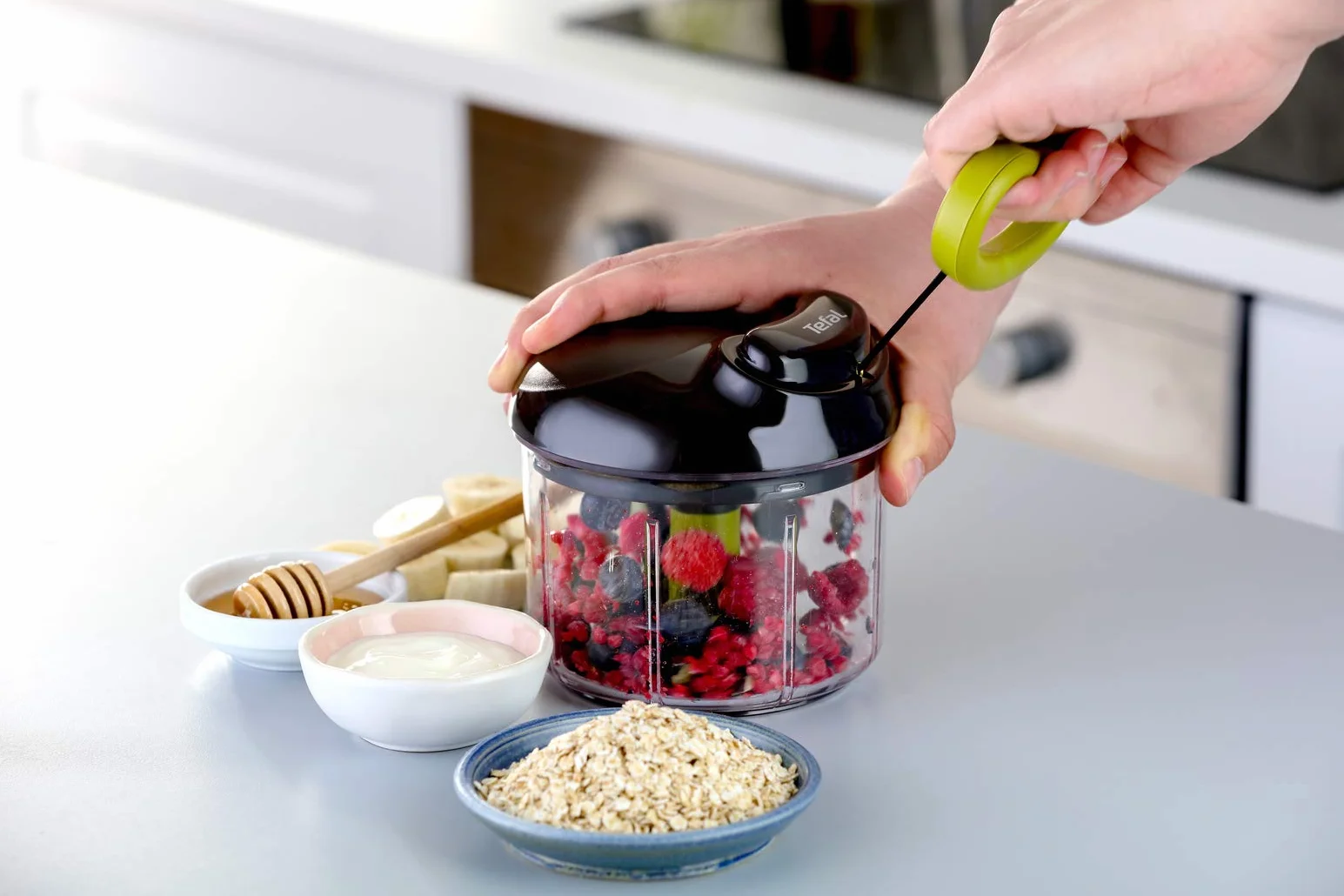 Tefal Rozdrabniacz Kuchenny 900 ml Czarny/Zielony