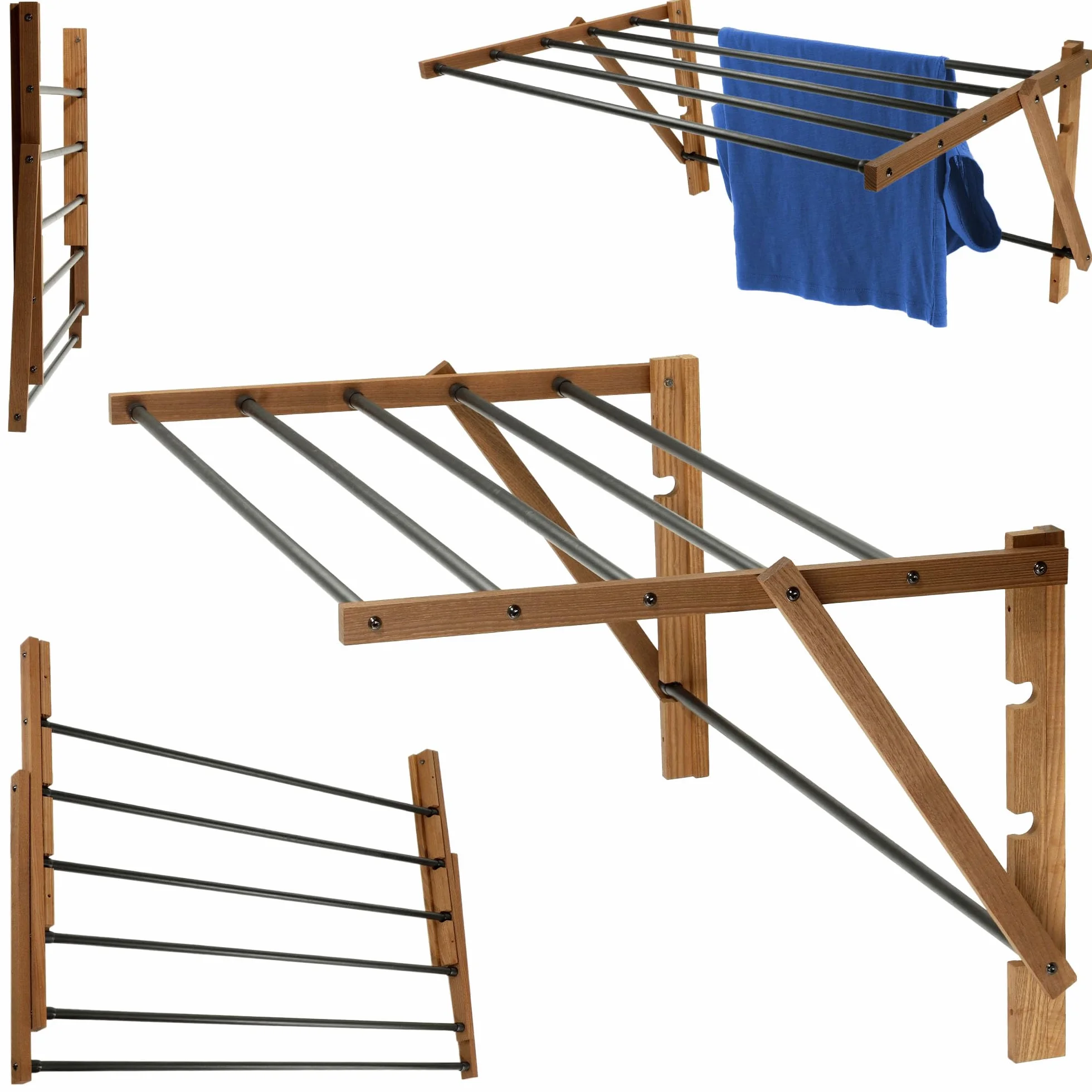 KADAX Suszarka na pranie wieżowa 85x39.5cm Oszczędza miejsce po złożeniu, stabilna konstrukcja i pewne oparcie, do mieszkania, na balkon i taras