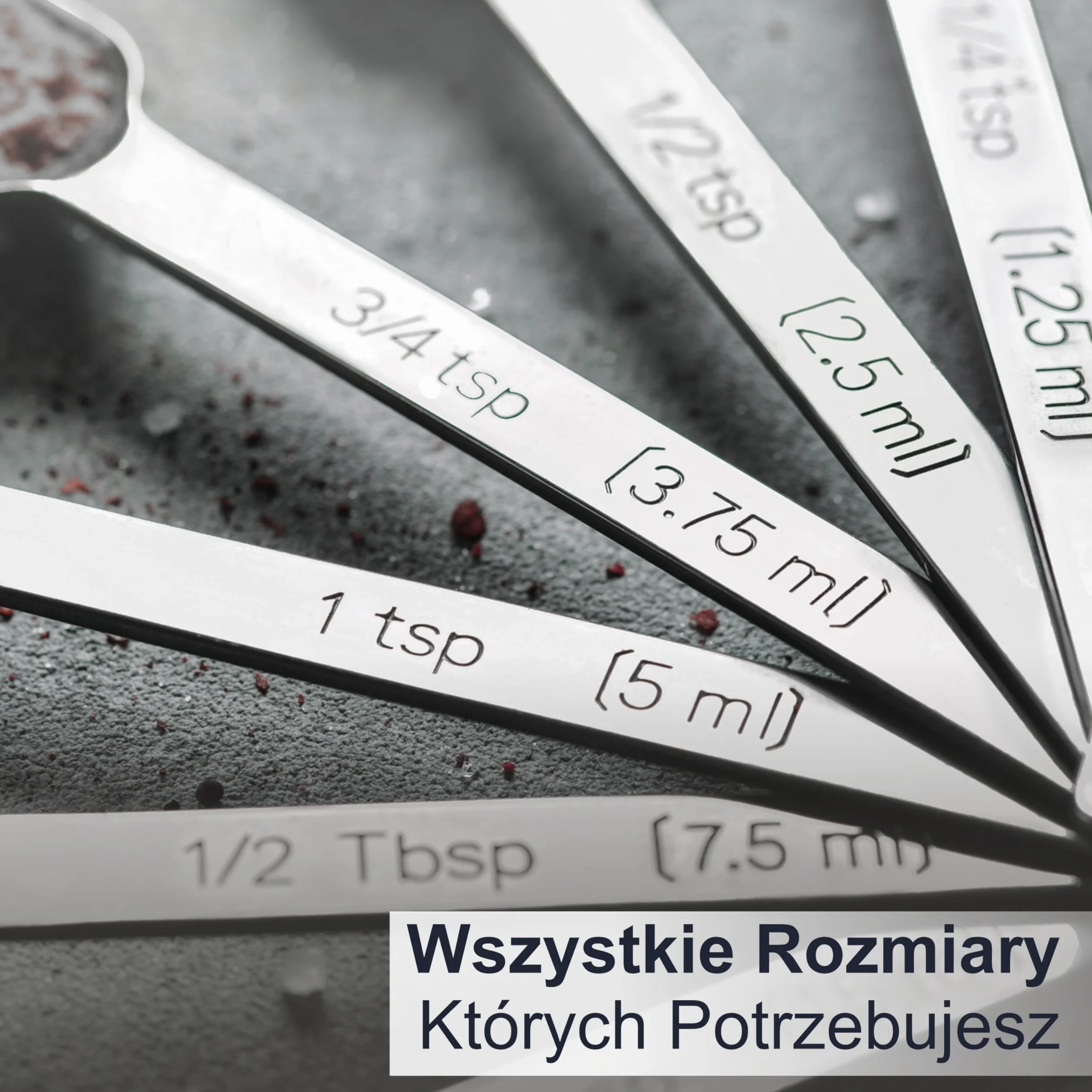 Deiss PRO Wytrzymałe Łyżki Miarowe ze Stali Nierdzewnej do Gotowania, Przypraw, Składników Suszonych i Płynnych, Mieszczący się w Słoiczku do Przypraw - Zestaw 7 Łyżek do Odmierzania z Regulacją