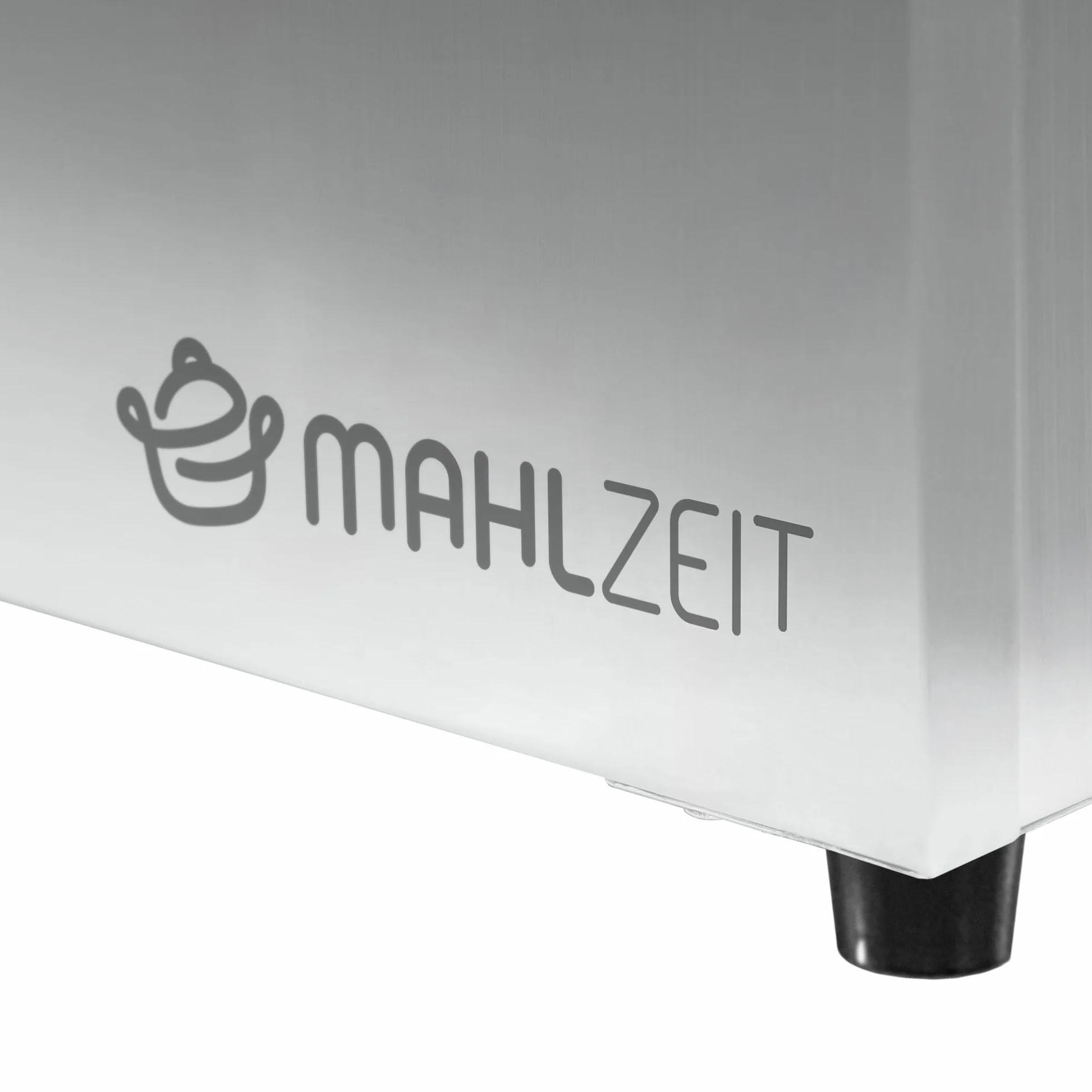 Mahlzeit Pojemnik na składniki ze stali nierdzewnej | 3 x 1/6 GN pojemnik catering z gumowymi nóżkami | 51 x 24,5 x 21,5 cm | pojemnik na składniki do koktajli, barek do gastronomii, kuchni, pizzy, akcesoria bufetowe, bar do sałaty