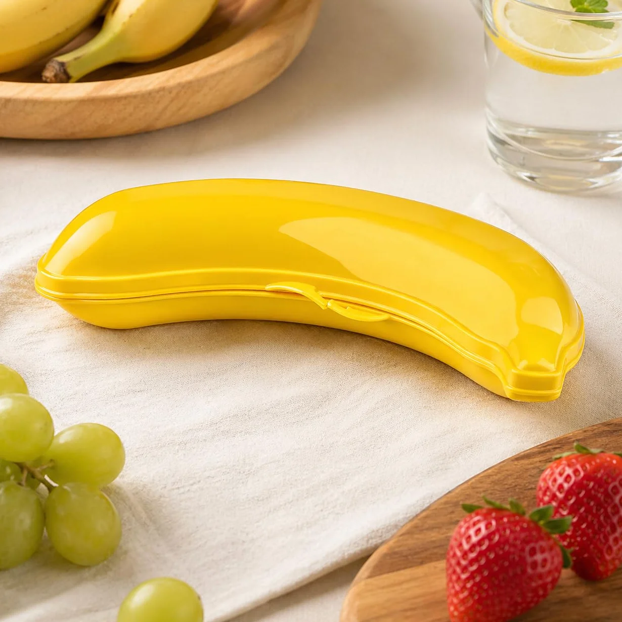 Osłona bananów, wielokrotnego użytku, outdoorowa torba podróżna, ochrona banana, gadżety kuchenne... pojemnik do przechowywania bez BPA, pudełko do przechowywania na piknik, kemping, zachowaj