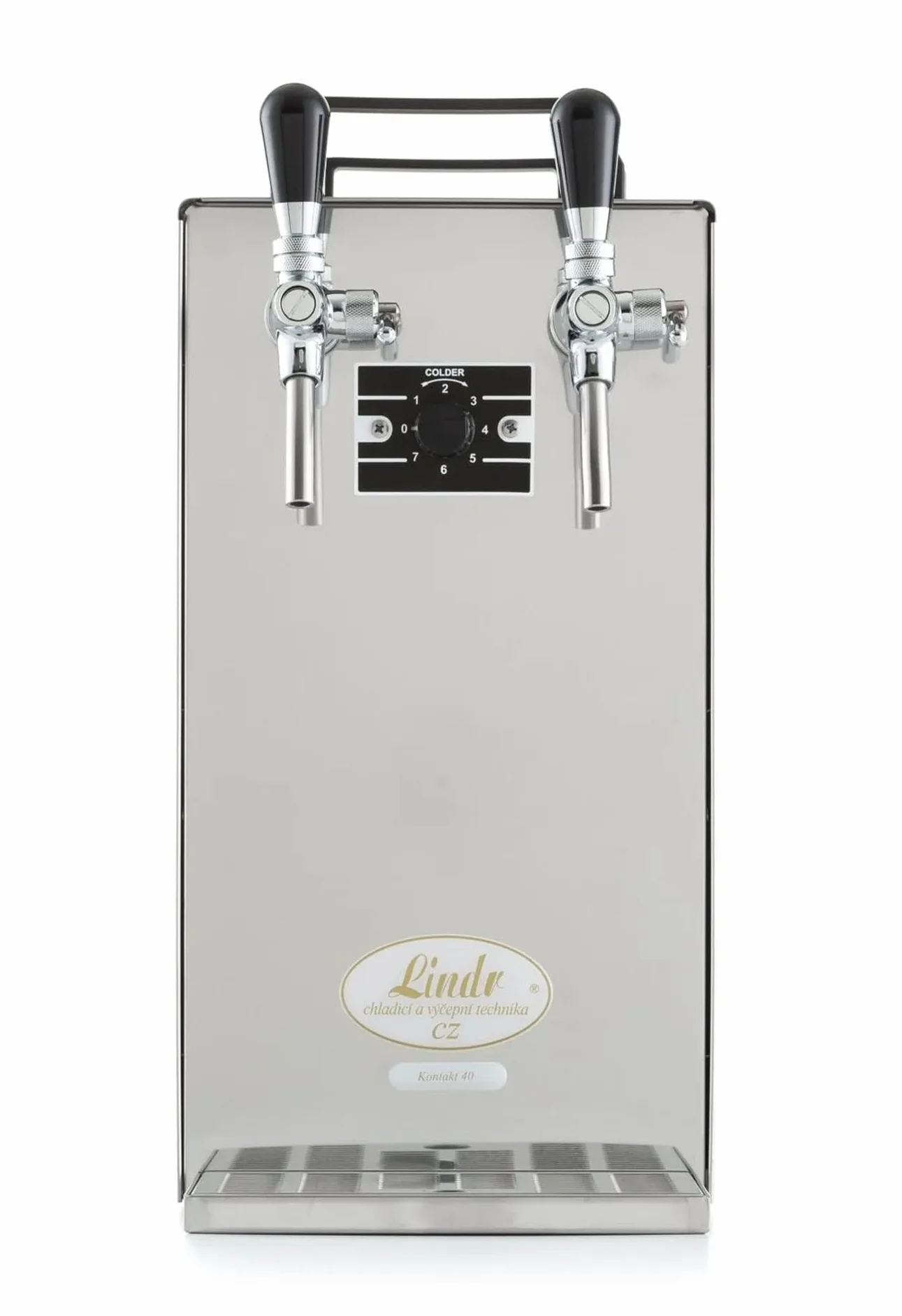 Kompletny zestaw stycznik 40 2-liniowy do piwa z chłodnicą suchą, przepływową 50 l/h Green Line i głowicami KeyKeg