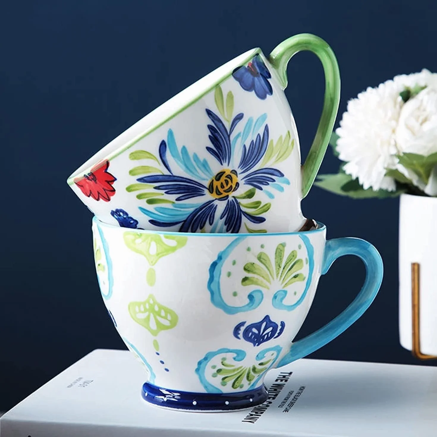 Filiżanka do herbaty, Kubek z porcelany Cupbone, Premium Ceramiczny Kubek Do Kawy Filiżanka Herbaty Filiżanka Wody, Kubek Ceramiczny Kubek Płatki Owsiane Śniadanie Kawa Butelka Mleka Kreatywny Ręcznie