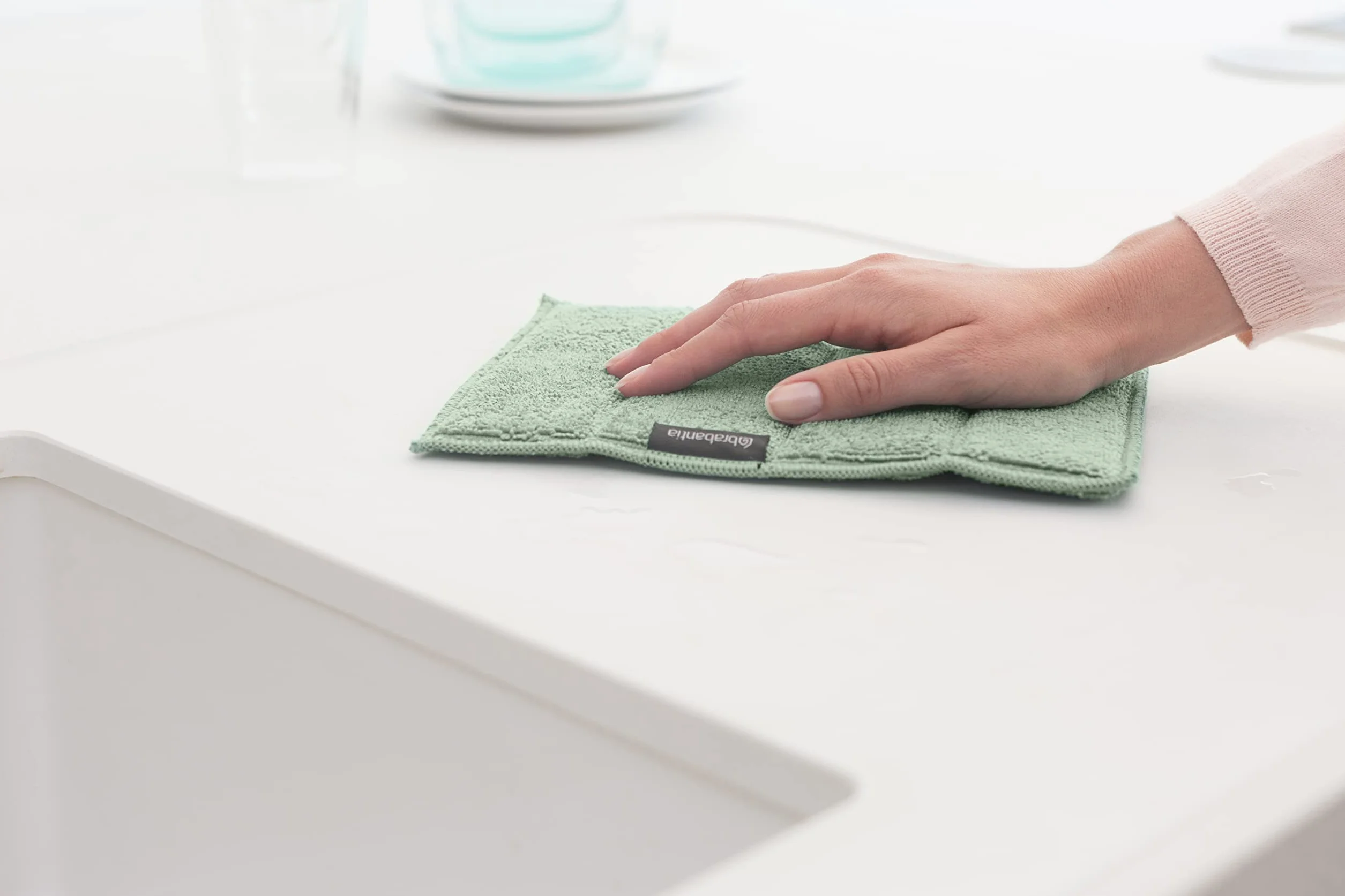 Brabantia Sinkside Podkładki Czyszczące z Mikrofibry Zestaw 3 - Jade Green