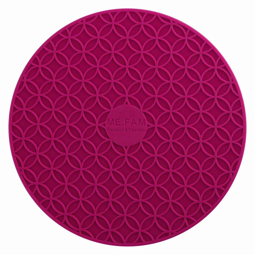 Podkładki silikonowe Podkładki pod garnki Podkładki pod miski Podkładki na stół Podkładki izolacyjne Podkładki na stół - 3 sztuki - niebieskie(Placemats 3 pack rose Red)