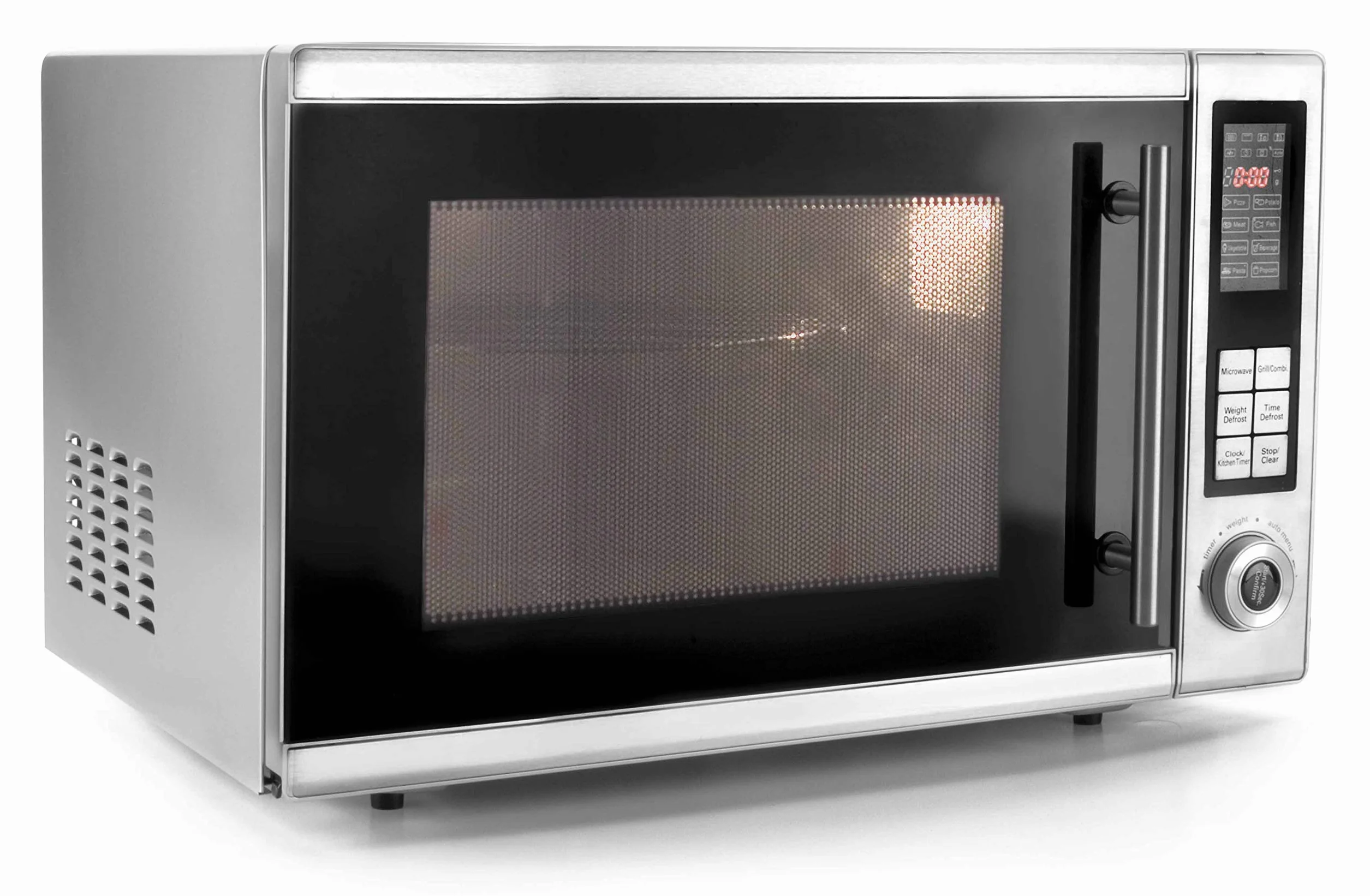Lacor 69330 Kuchenka mikrofalowa z obrotowym i grillem, 30 l, srebrna