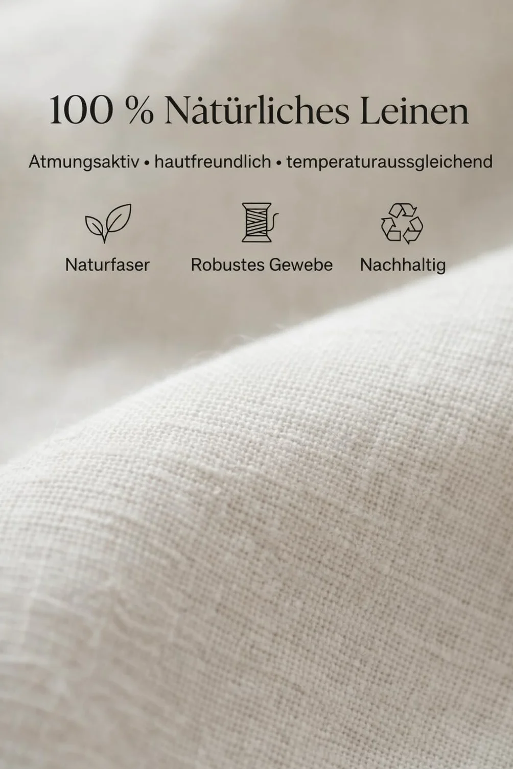 Prześcieradło z gumką ze 100% płótna Stonewashed – regulujące temperaturę, oddychające i bardzo delikatne z elastycznym obszyciem na całej długości