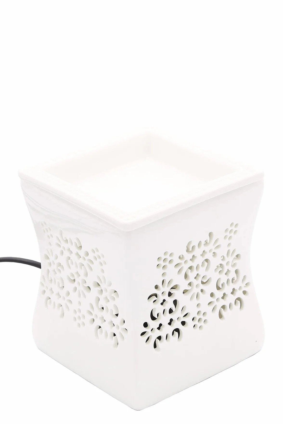 CANDLE-LITE Elektryczna lampa zapachowa – topiarka do wosku – stylowy palnik olejowy – dyfuzor olejków zapachowych – podgrzewacz do świec lampa do domowego biura, sypialni, salonu, spa lub studia fitness